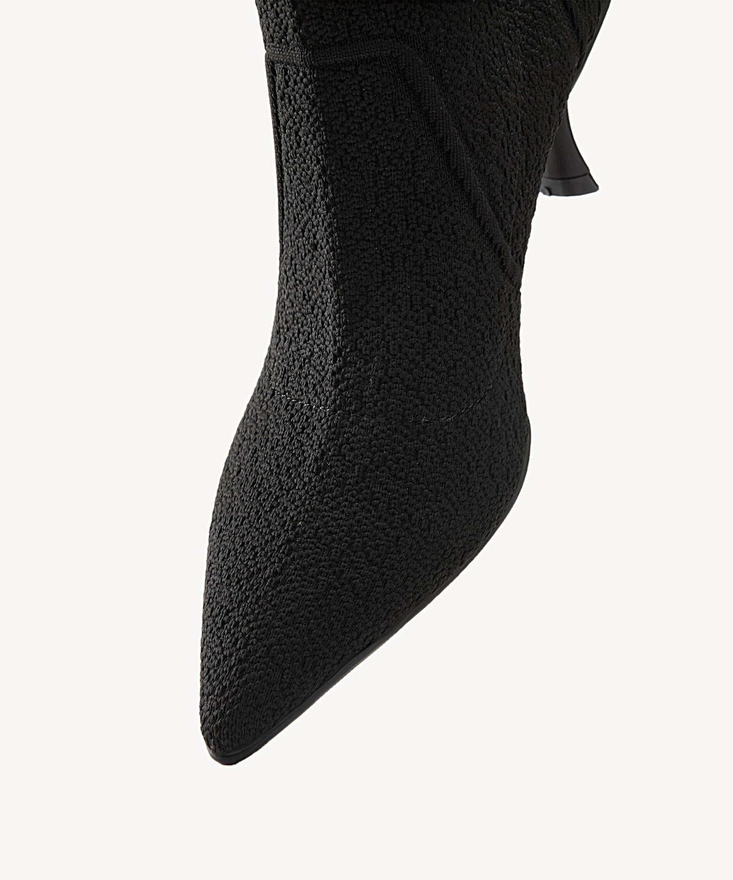 Minimalist Pointed Toe Stiletto Ankle Boots#color_black