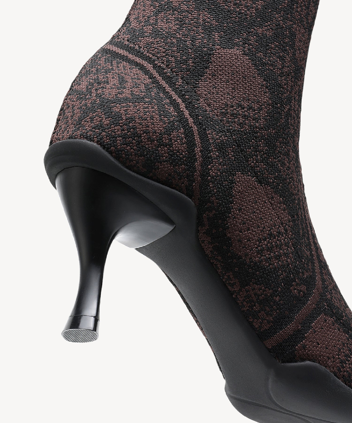 Minimalist Pointed Toe Stiletto Ankle Boots#color_brown snake print