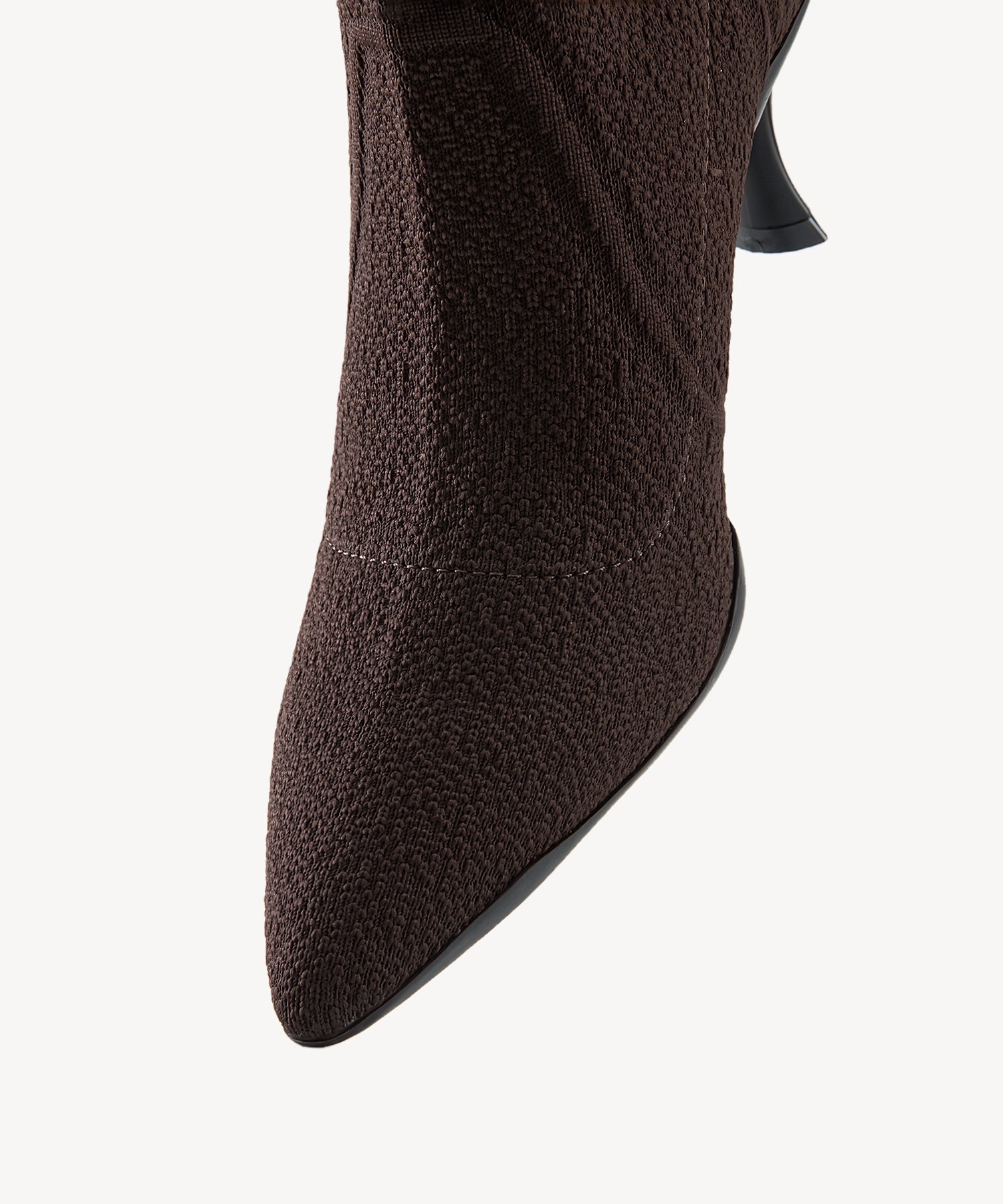 Minimalist Pointed Toe Stiletto Ankle Boots#color_coffee