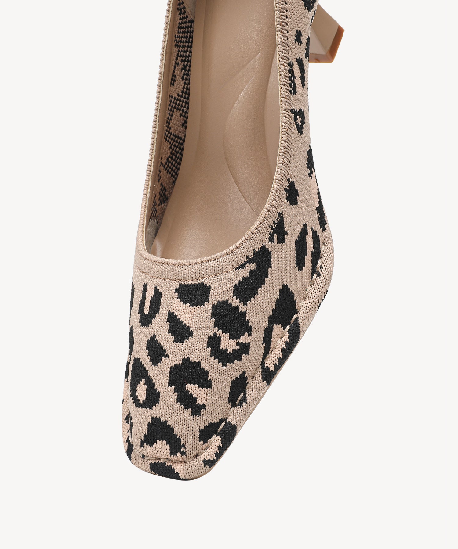 CommuteEase Solid Color Stiletto Pumps#color_leopard