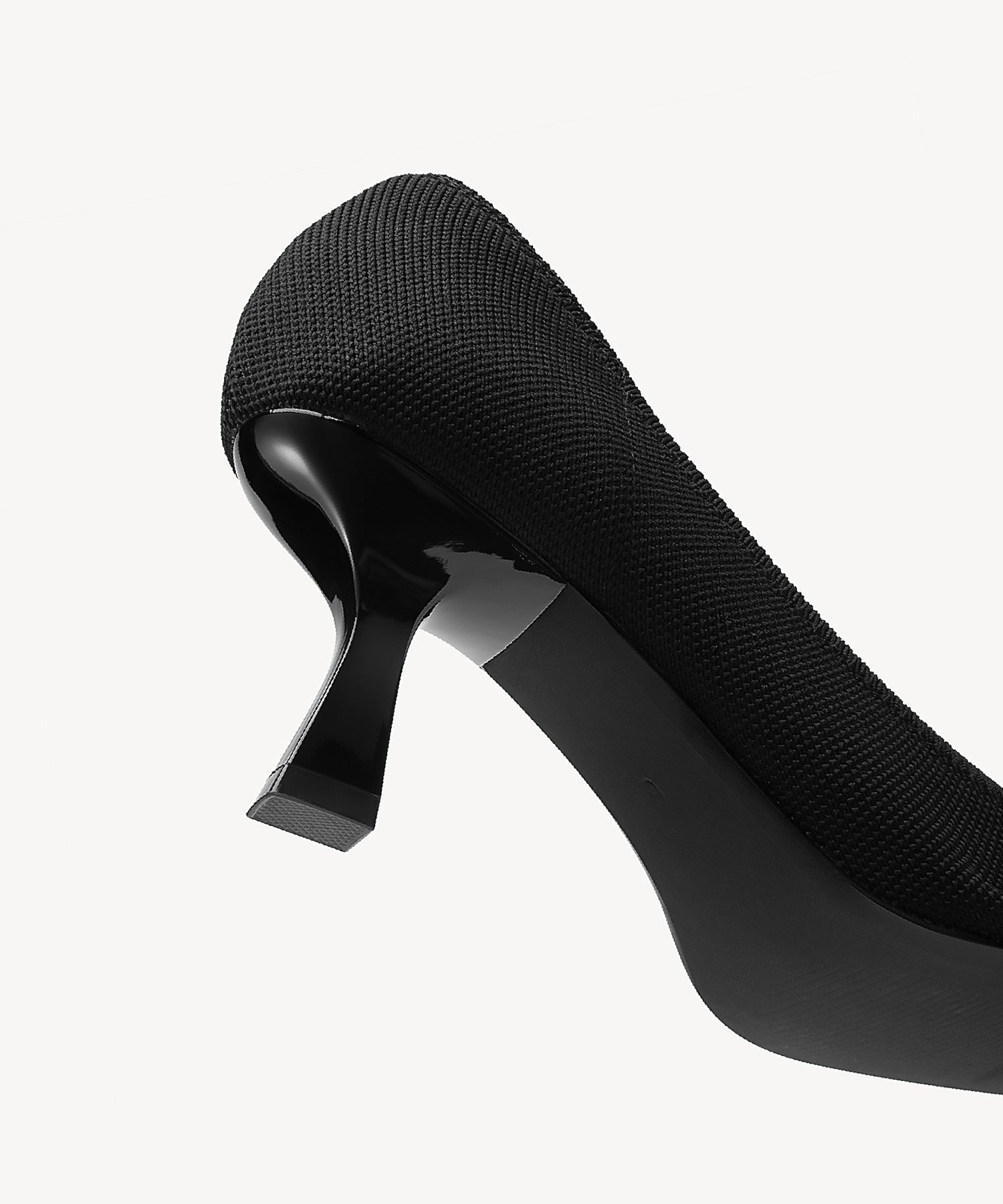CommuteEase Solid Color Stiletto Pumps#color_black