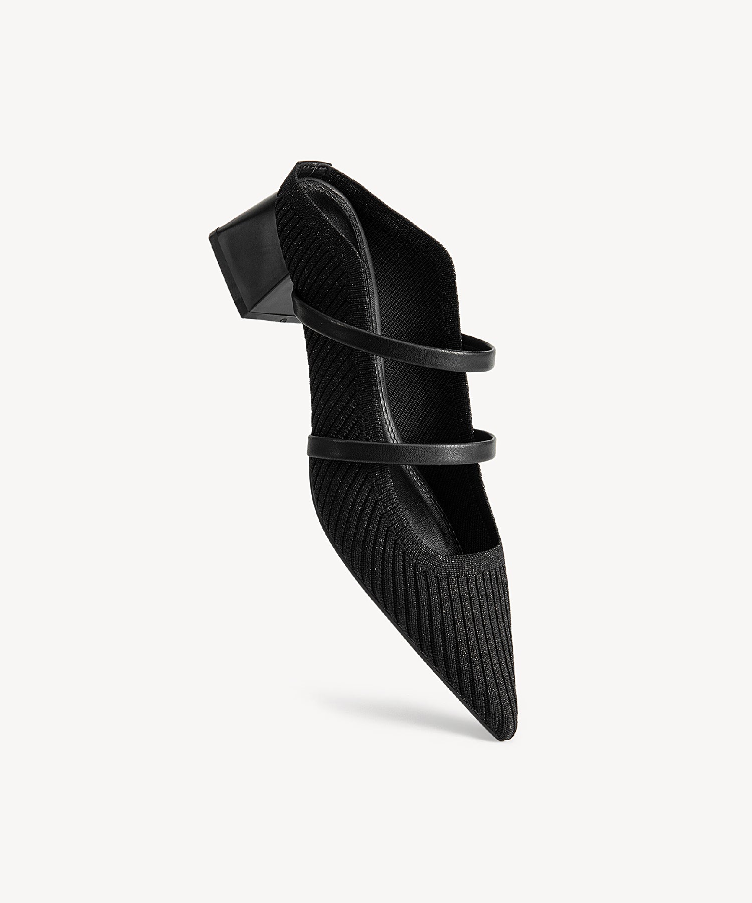 SoftWave Cut Out Block Heeled Mules COSY ISLAND #color_black