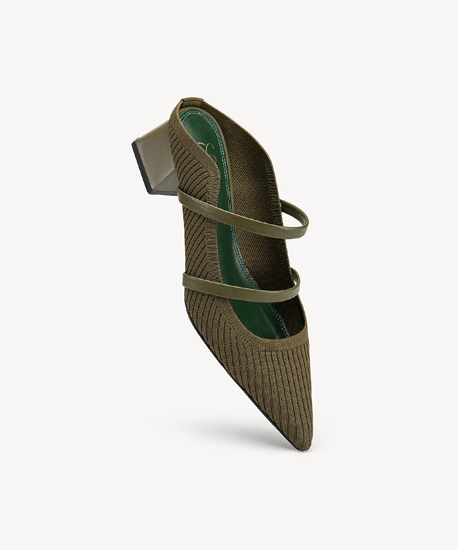 SoftWave Cut Out Block Heeled Mules COSY ISLAND #color_green leopard