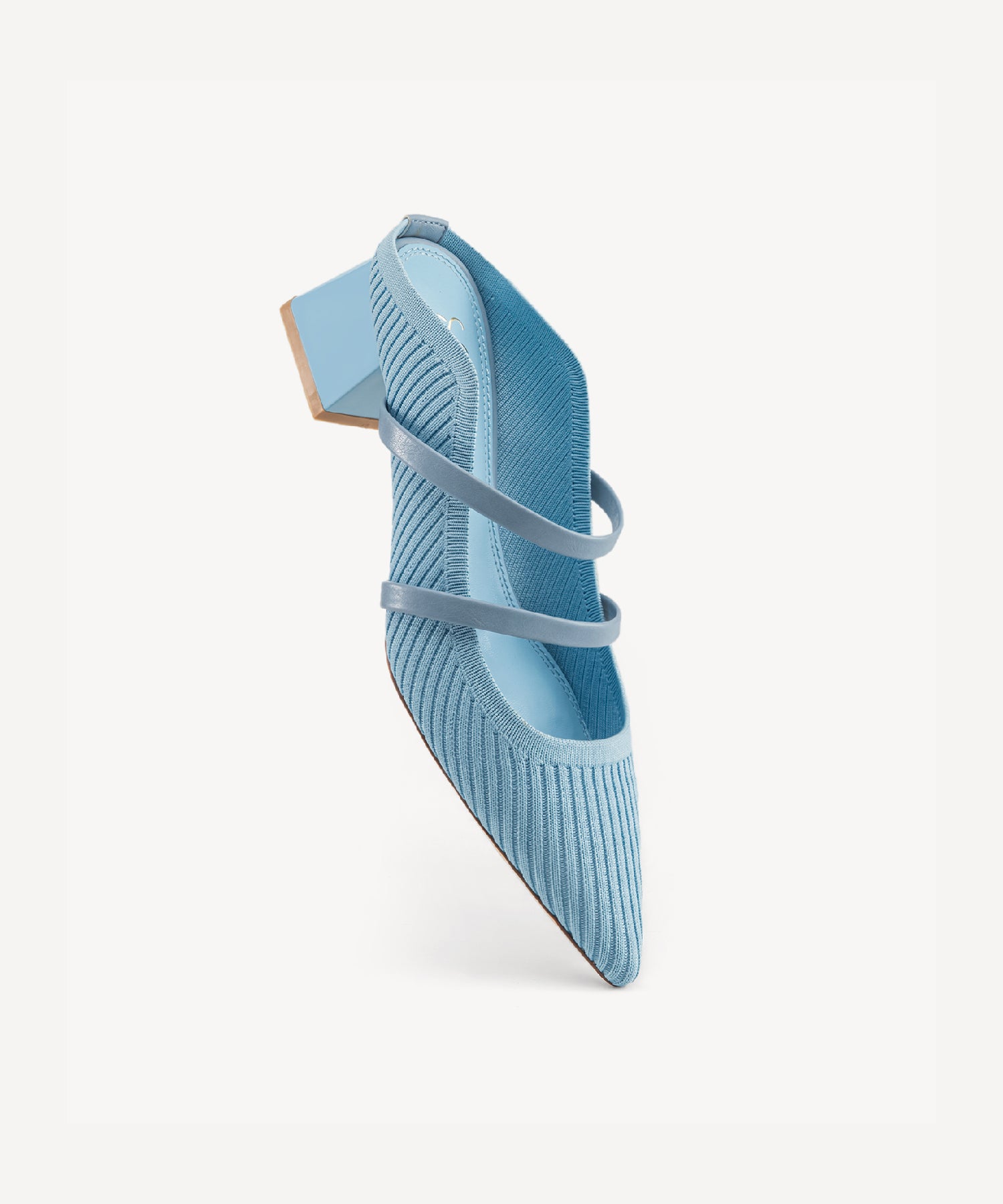 SoftWave Cut Out Block Heeled Mules COSY ISLAND #color_light blue
