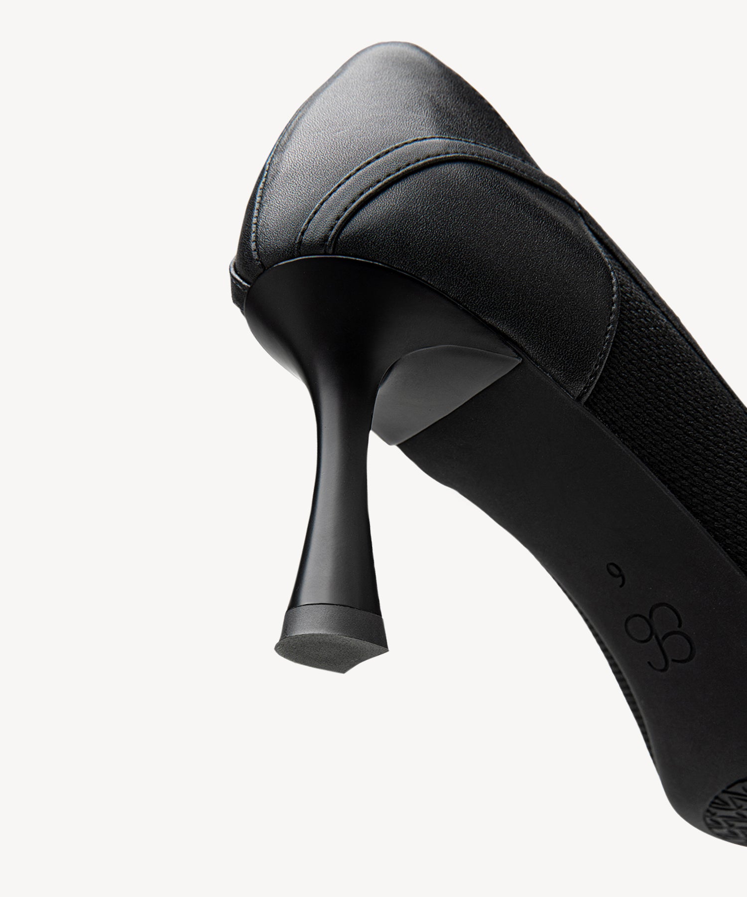 Minimalist Grace Pointed Toe Heeled Pumps
#color_black