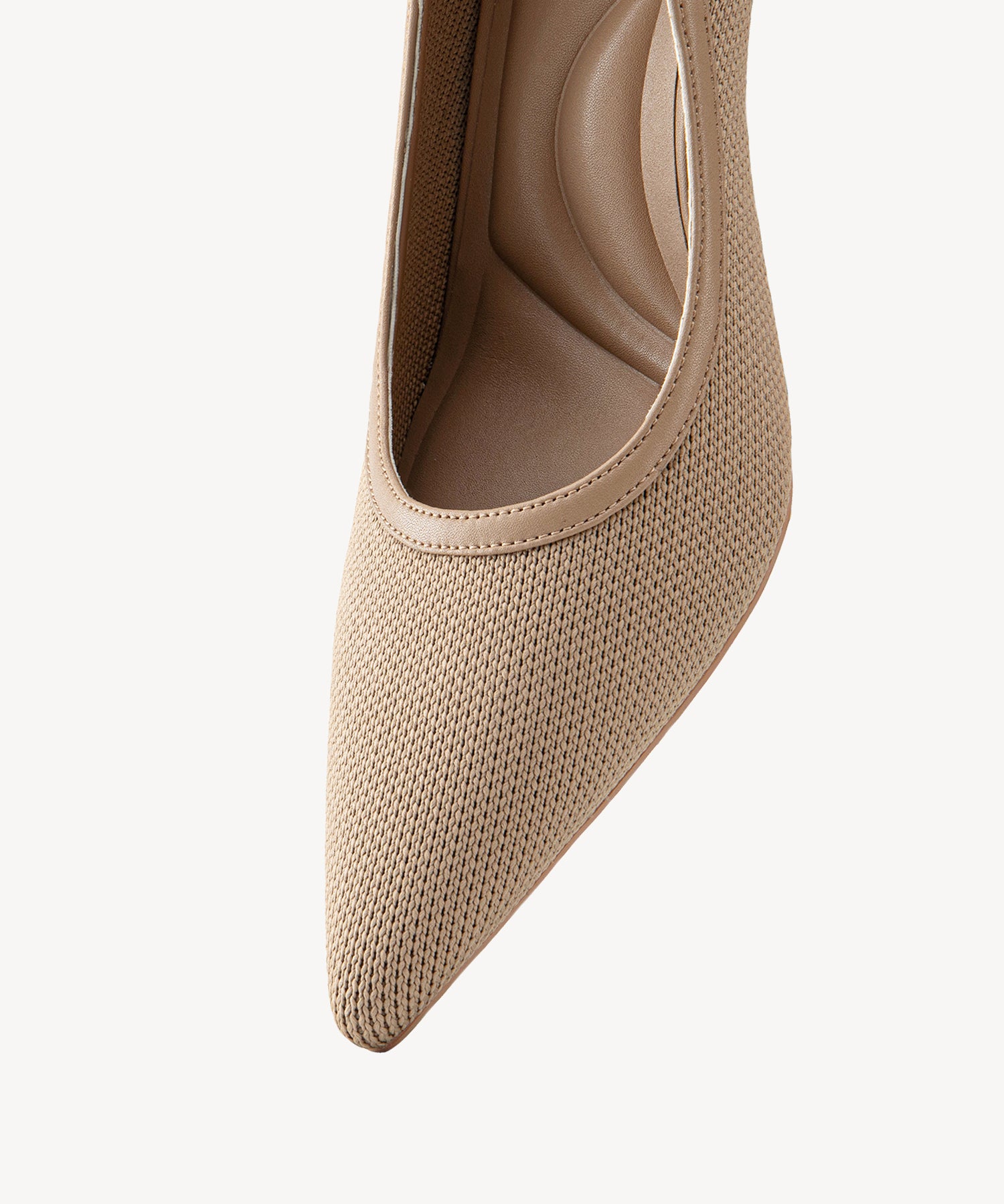 Minimalist Grace Pointed Toe Heeled Pumps
#color_apricot