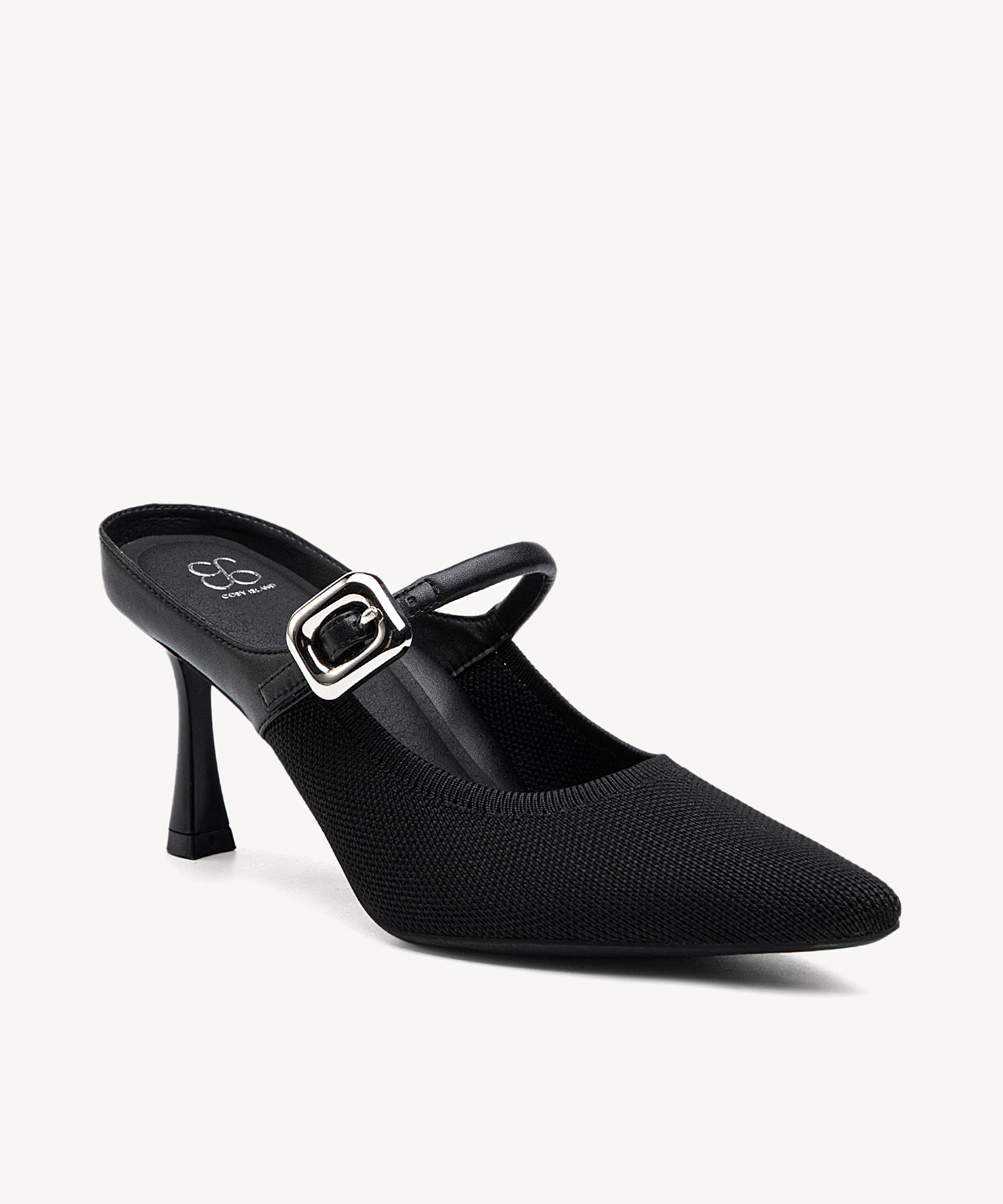 GraceLithe Pointed Toe Heeled Mules — Pro#color_black