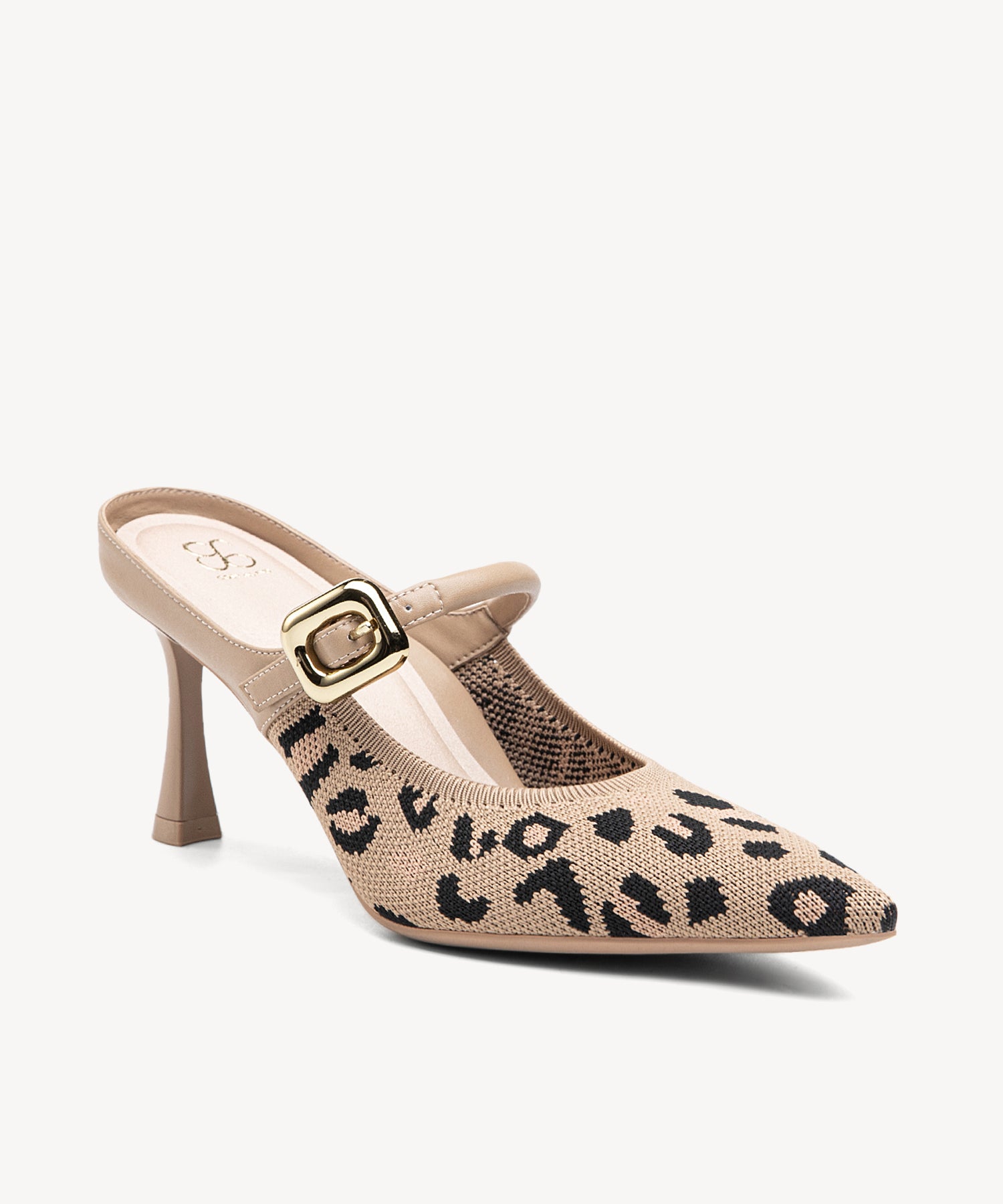 GraceLithe Pointed Toe Heeled Mules — Pro#color_leopard