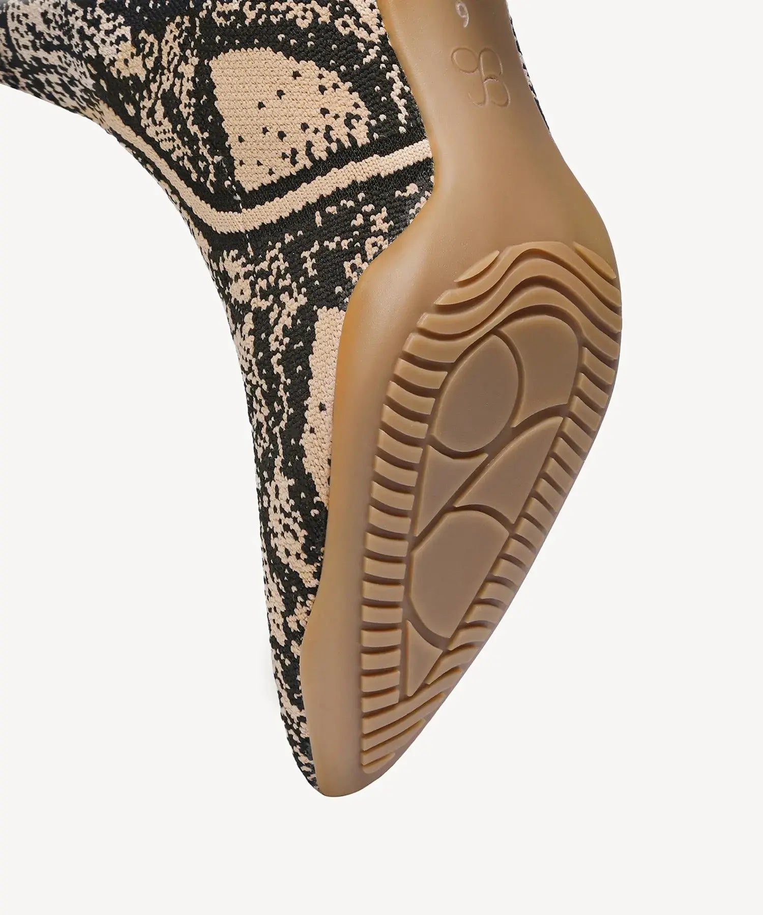 Minimalist Pointed Toe Stiletto Ankle Boots#color_apricot snake print