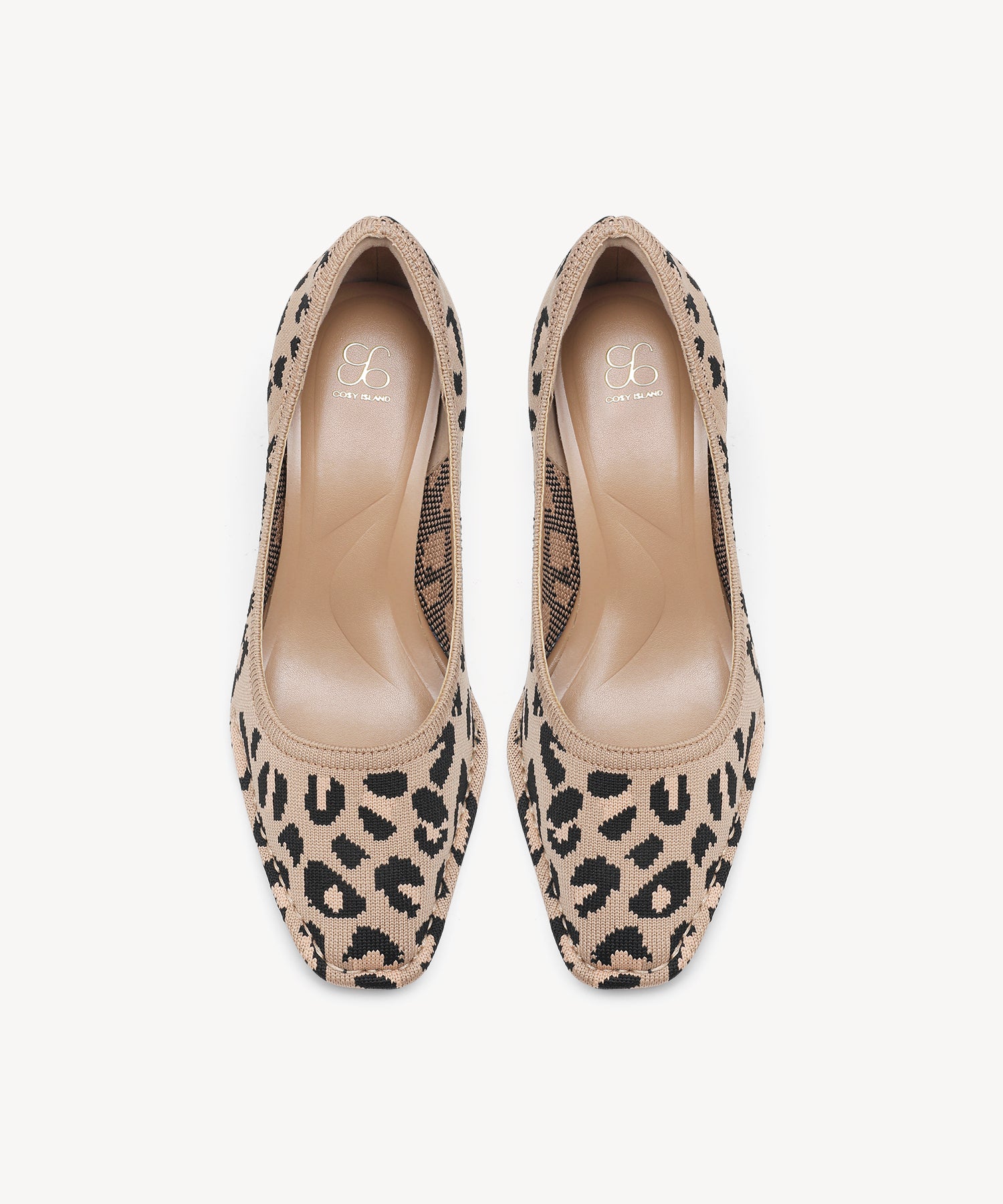 CommuteEase Solid Color Stiletto Pumps#color_leopard