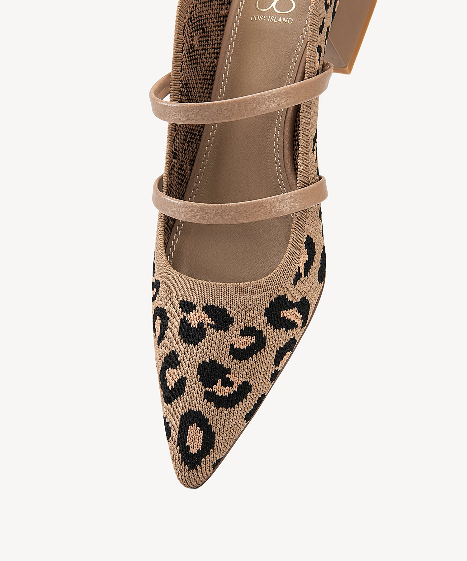 SoftWave Cut Out Block Heeled Mules COSY ISLAND #color_leopard