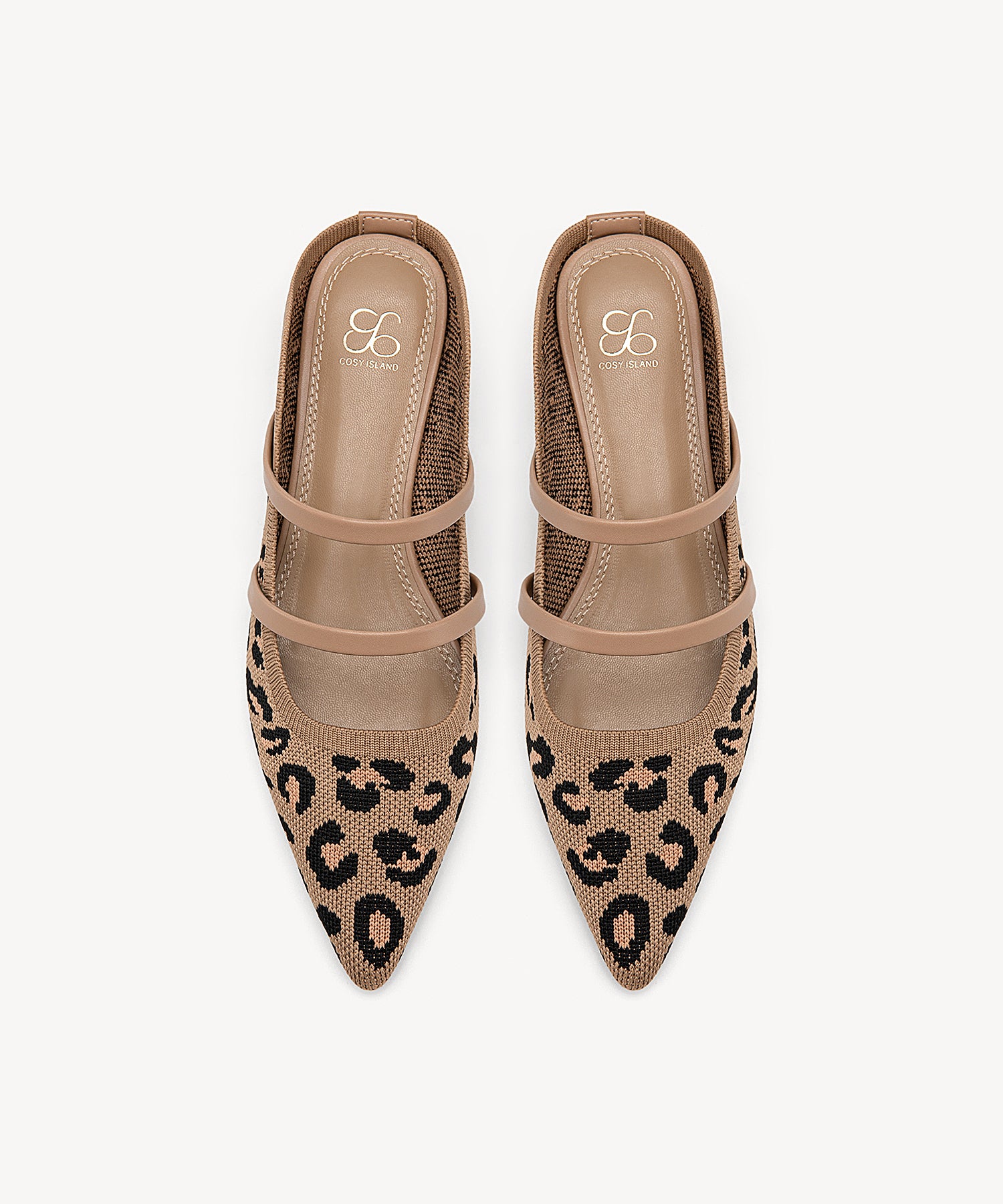 SoftWave Cut Out Block Heeled Mules COSY ISLAND #color_leopard