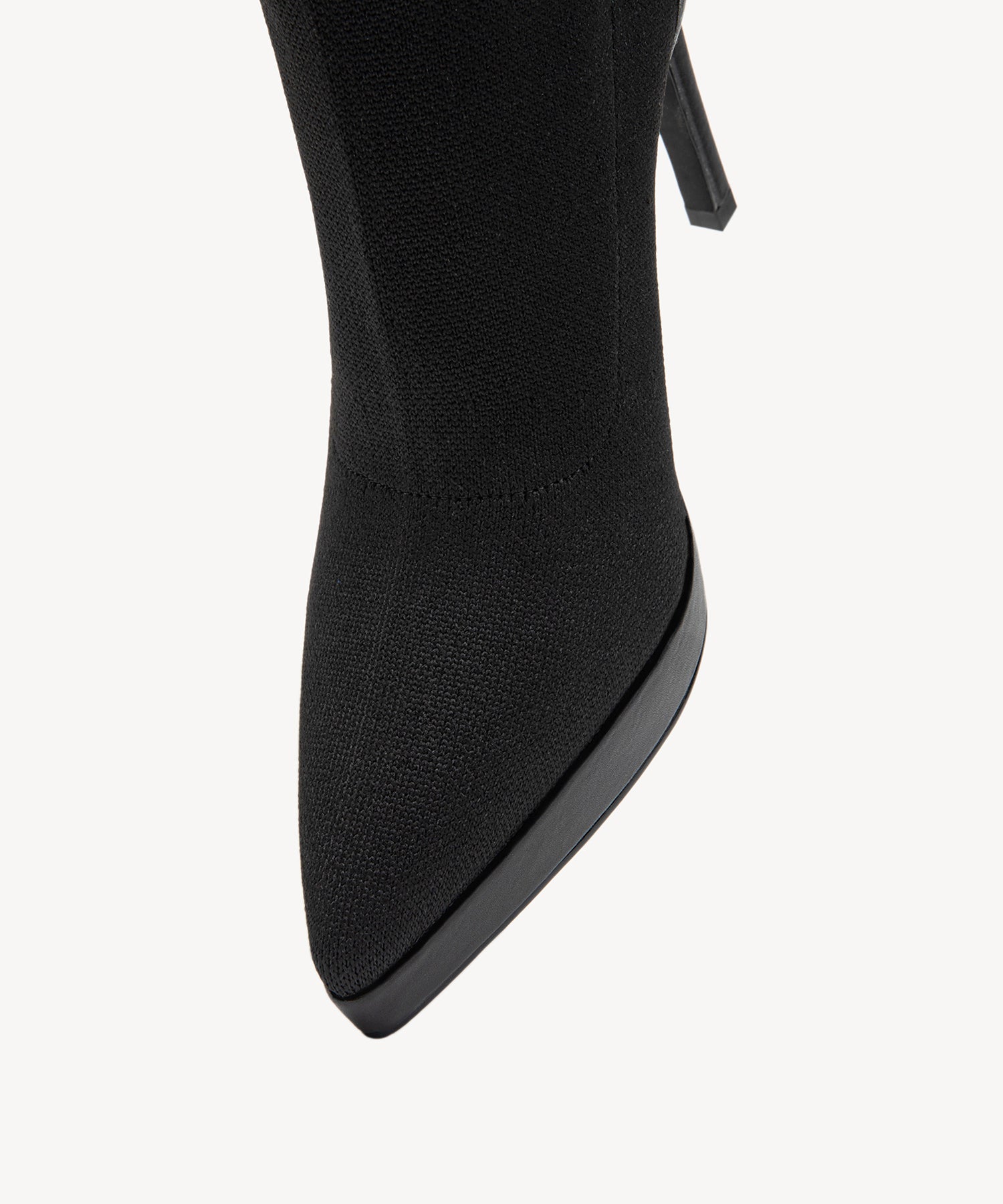 Sexy Pointed Toe Soles Ankle Boots #color_velvet black