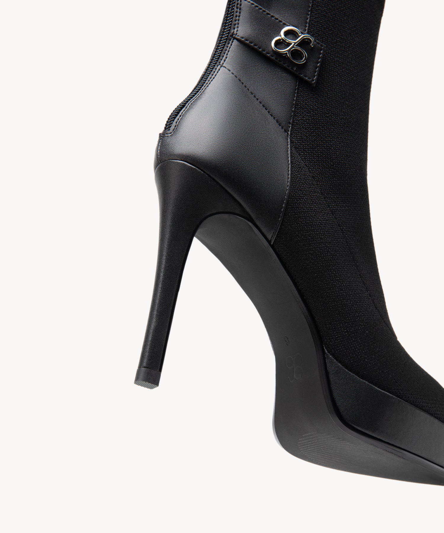 Sexy Pointed Toe Soles Ankle Boots #color_velvet black