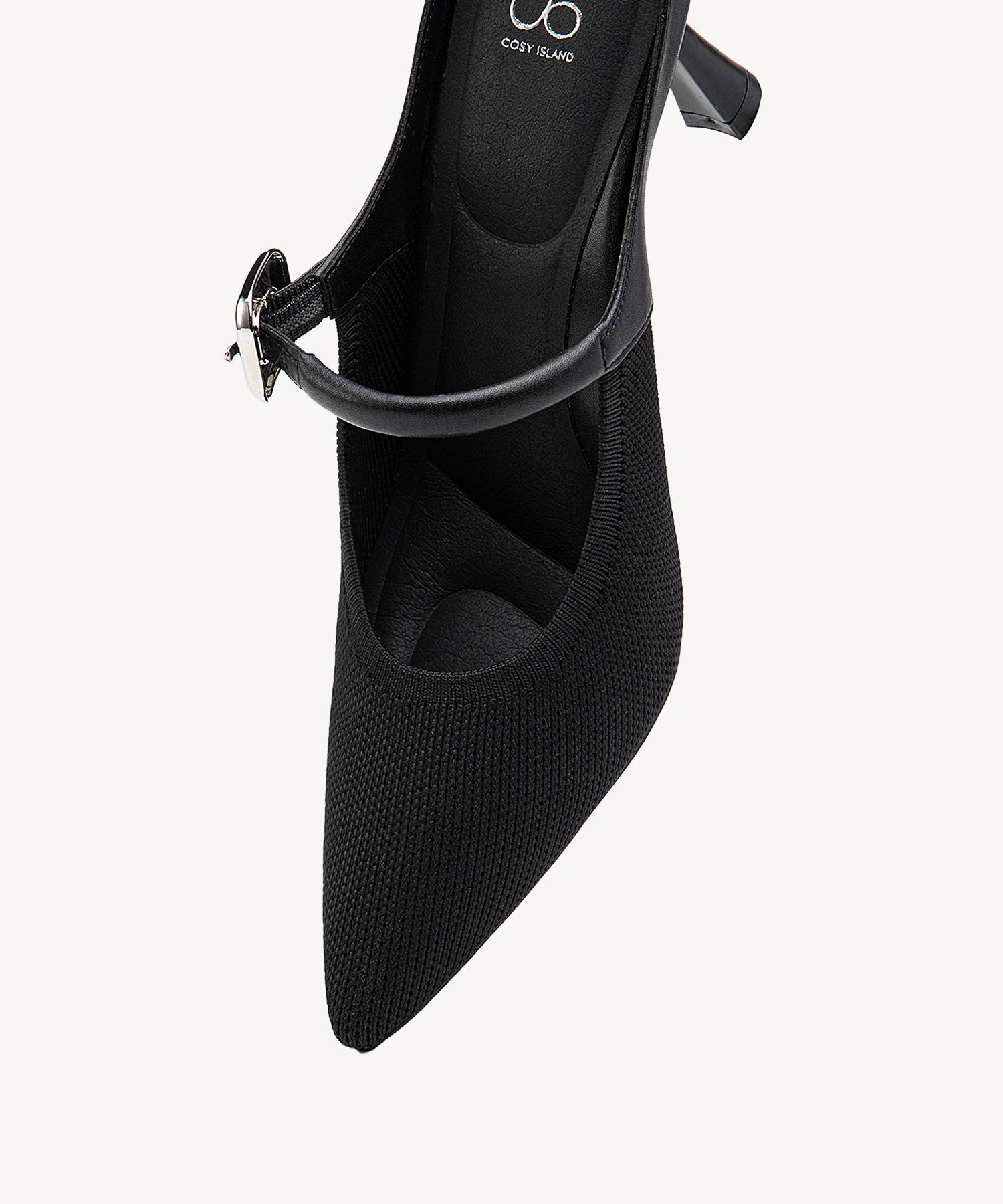 GraceLithe Pointed Toe Heeled Mules — Pro#color_black