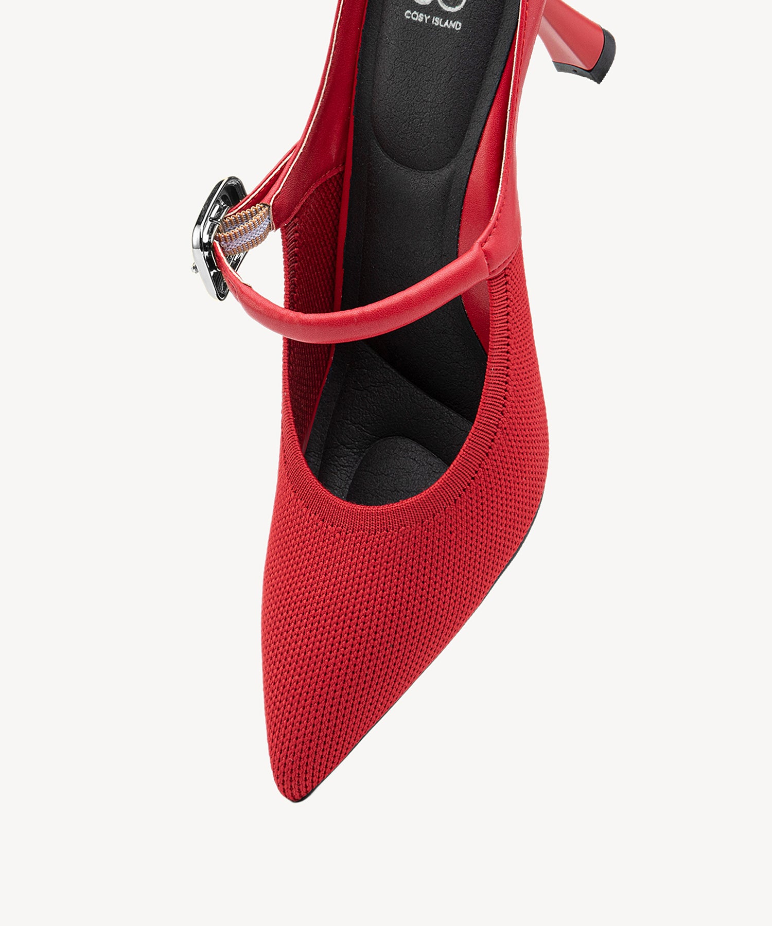 GraceLithe Pointed Toe Heeled Mules — Pro#color_red