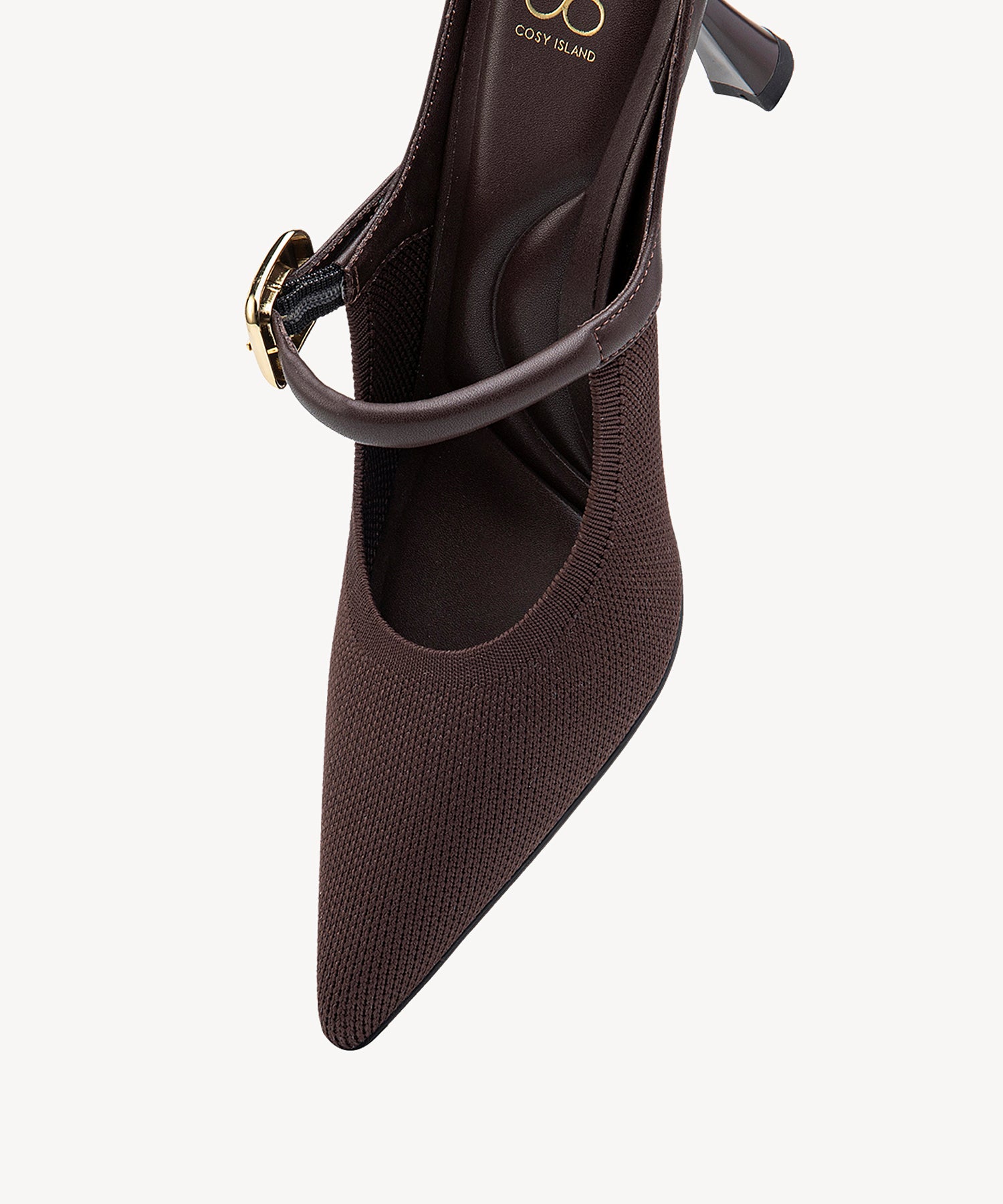 GraceLithe Pointed Toe Heeled Mules#color_coffee