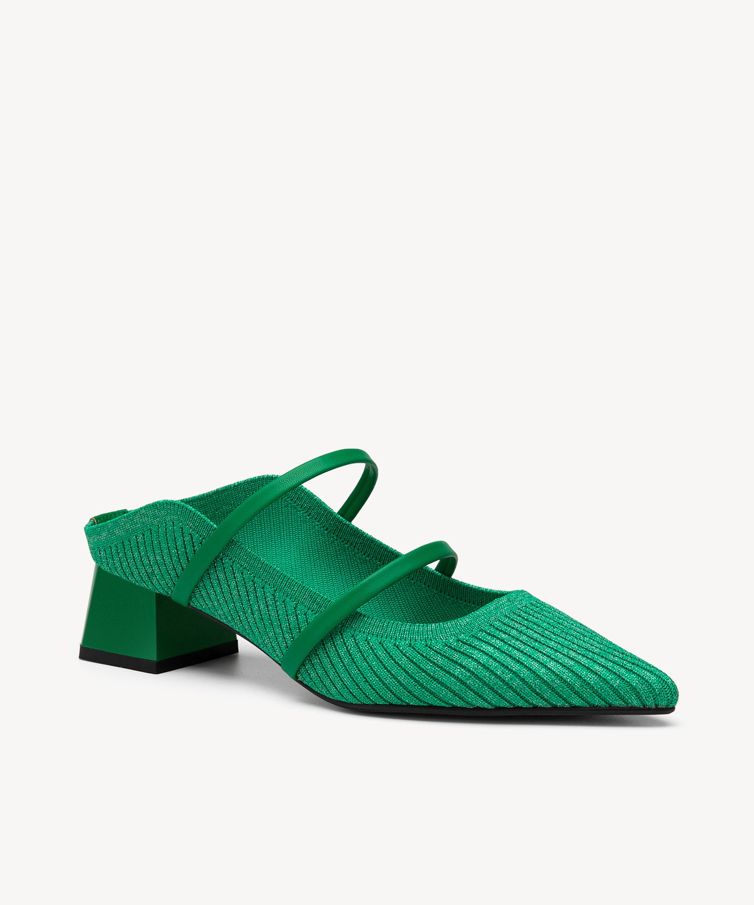 SoftWave Cut Out Block Heeled Mules COSY ISLAND #color_green
