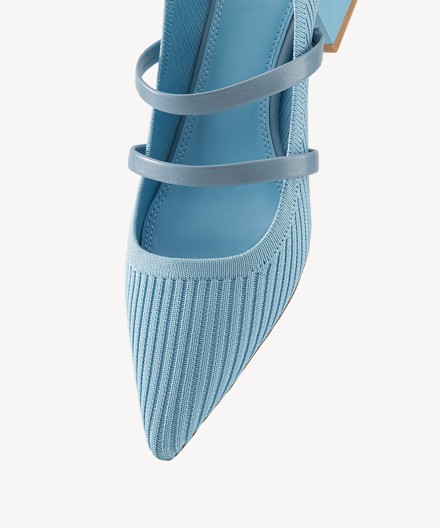 SoftWave Cut Out Block Heeled Mules COSY ISLAND #color_light blue