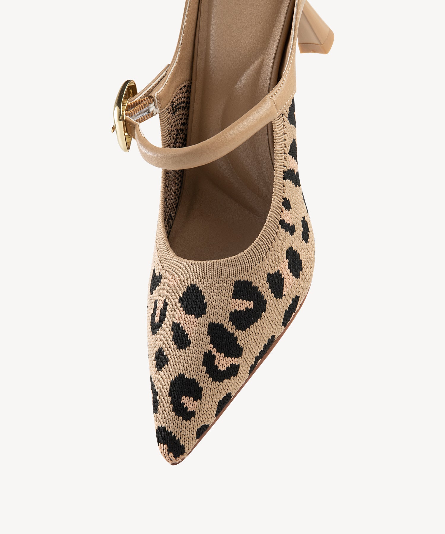 MOUSSE FIT Sexy Pointed Toe Heeled Mules Cosy Island #color_leopard