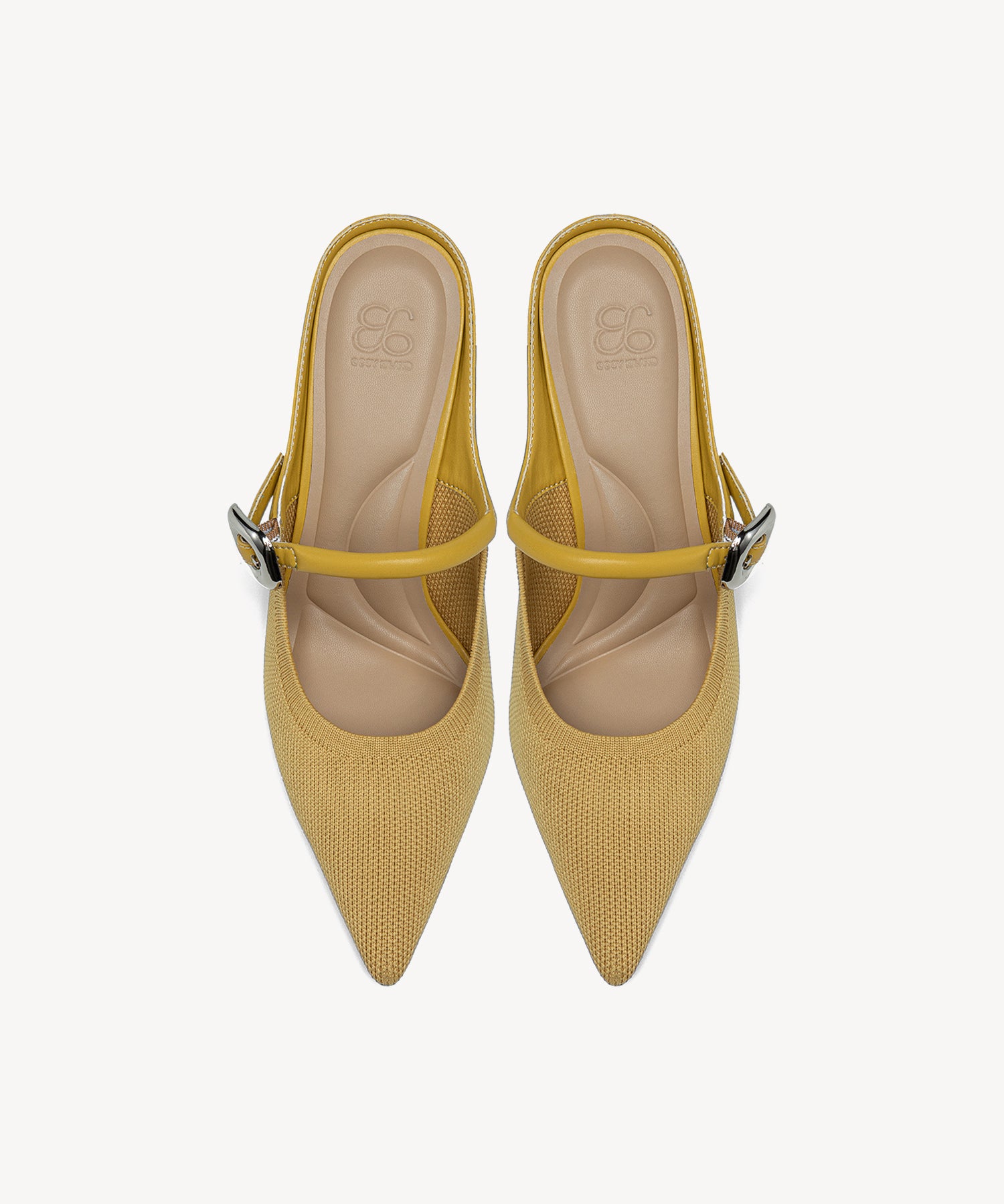GraceLithe Pointed Toe Heeled Mules COSY ISLAND #color_Yellow