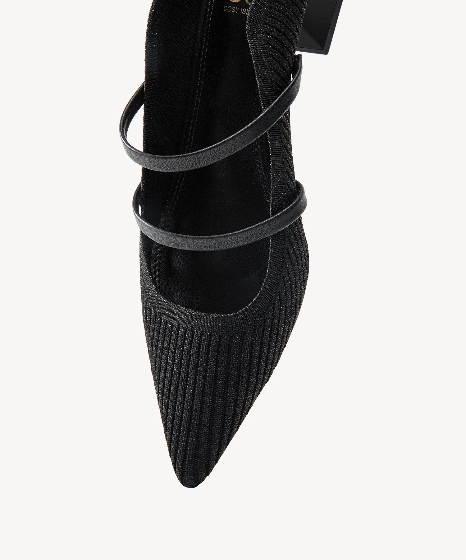 SoftWave Cut Out Block Heeled Mules COSY ISLAND #color_black