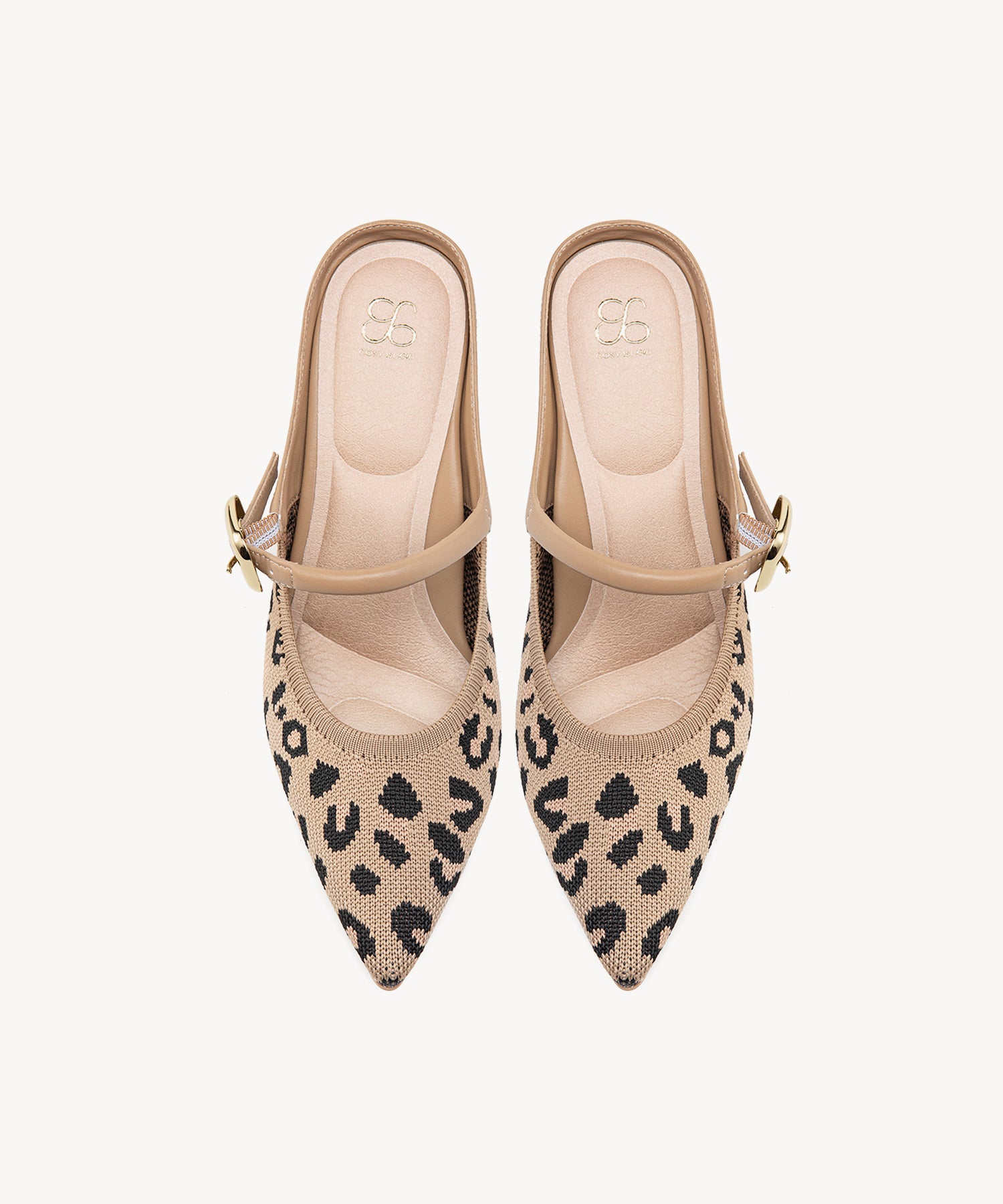 GraceLithe Pointed Toe Heeled Mules — Pro#color_leopard