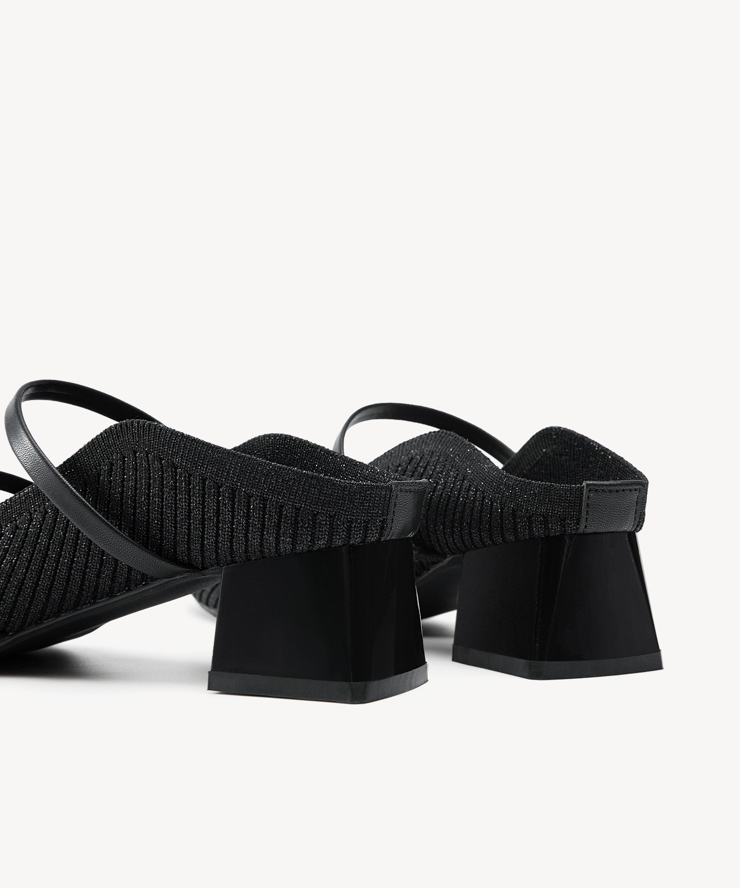 SoftWave Cut Out Block Heeled Mules COSY ISLAND #color_black