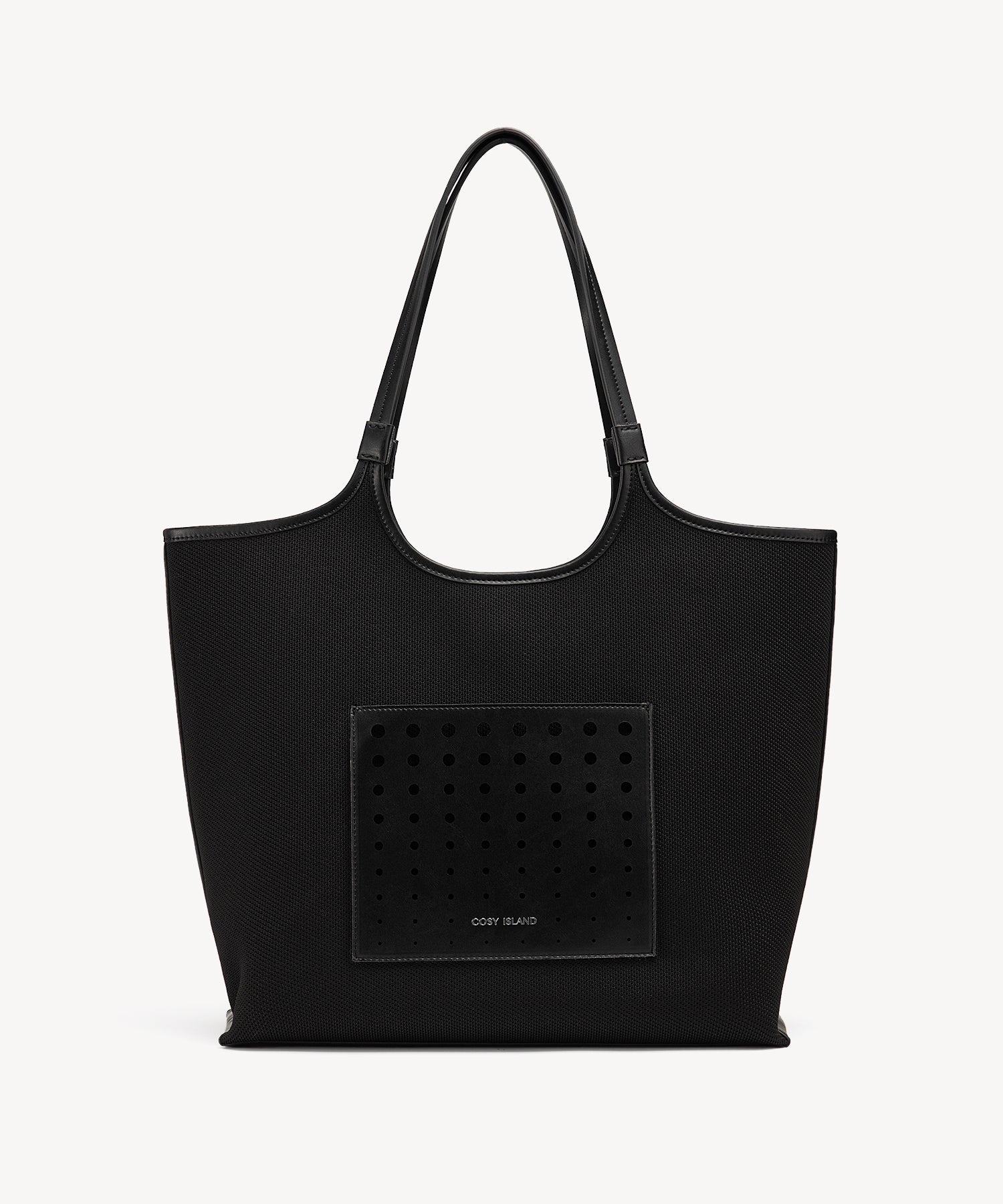 Classic Shoulder Tote Bags COSY ISLAND #color_black