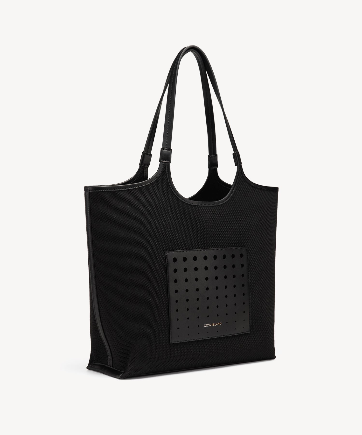Classic Shoulder Tote Bags COSY ISLAND #color_black
