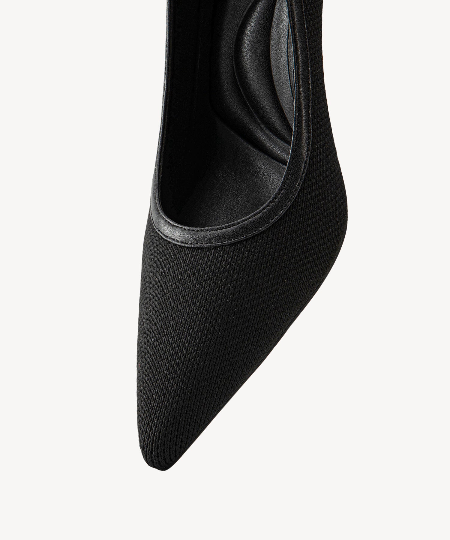 Minimalist Grace Pointed Toe Heeled Pumps
#color_black