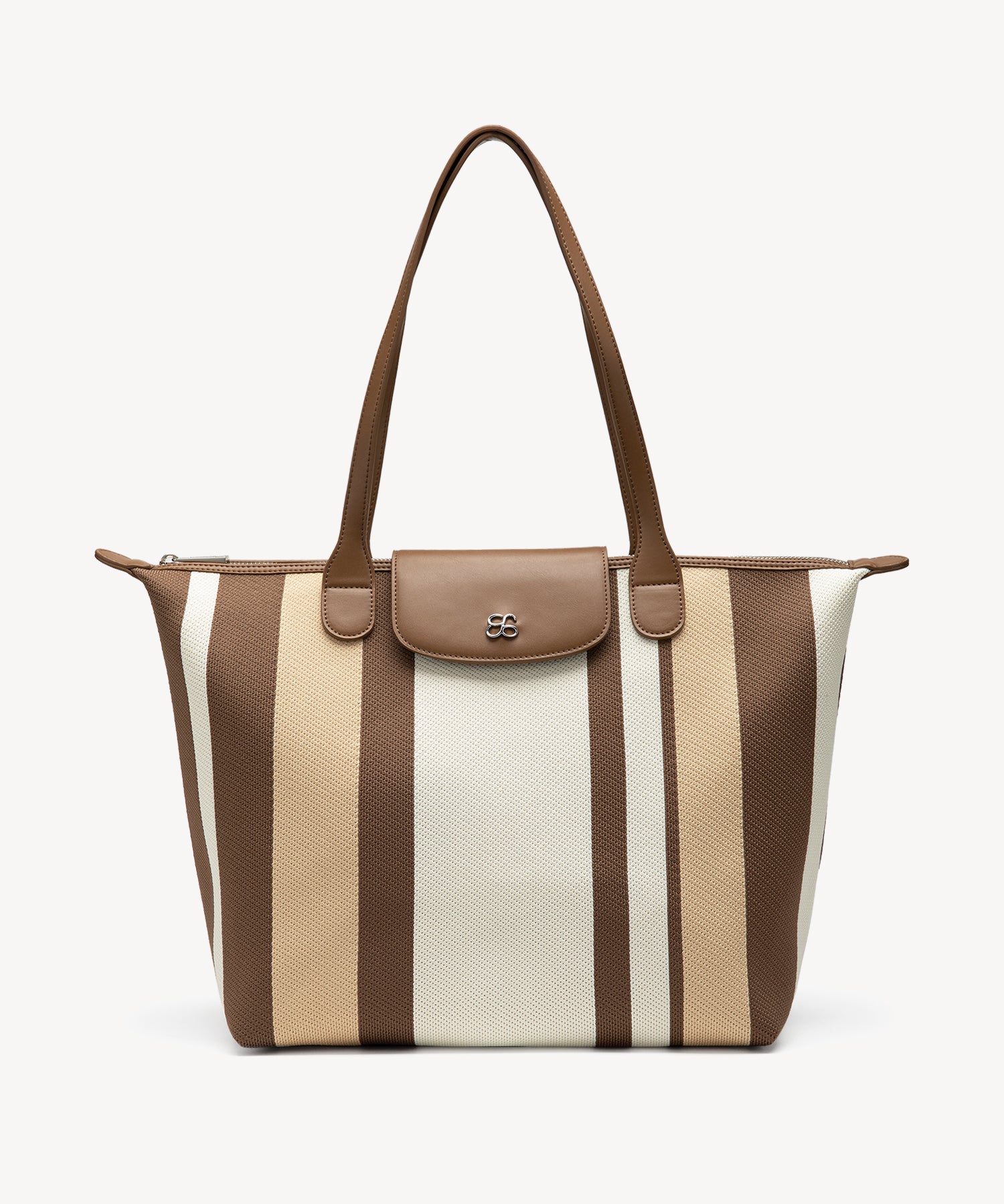 Classic Shoulder Tote Bags COSY ISLAND #color_brown