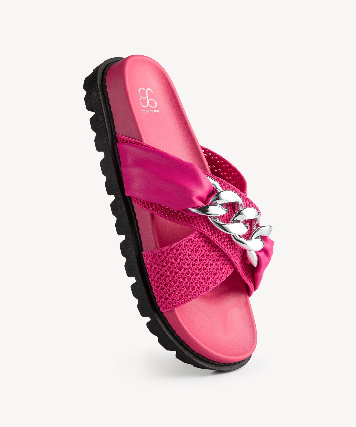 SunKiss Chain Platform Sandals COSY ISLAND #color_hot pink