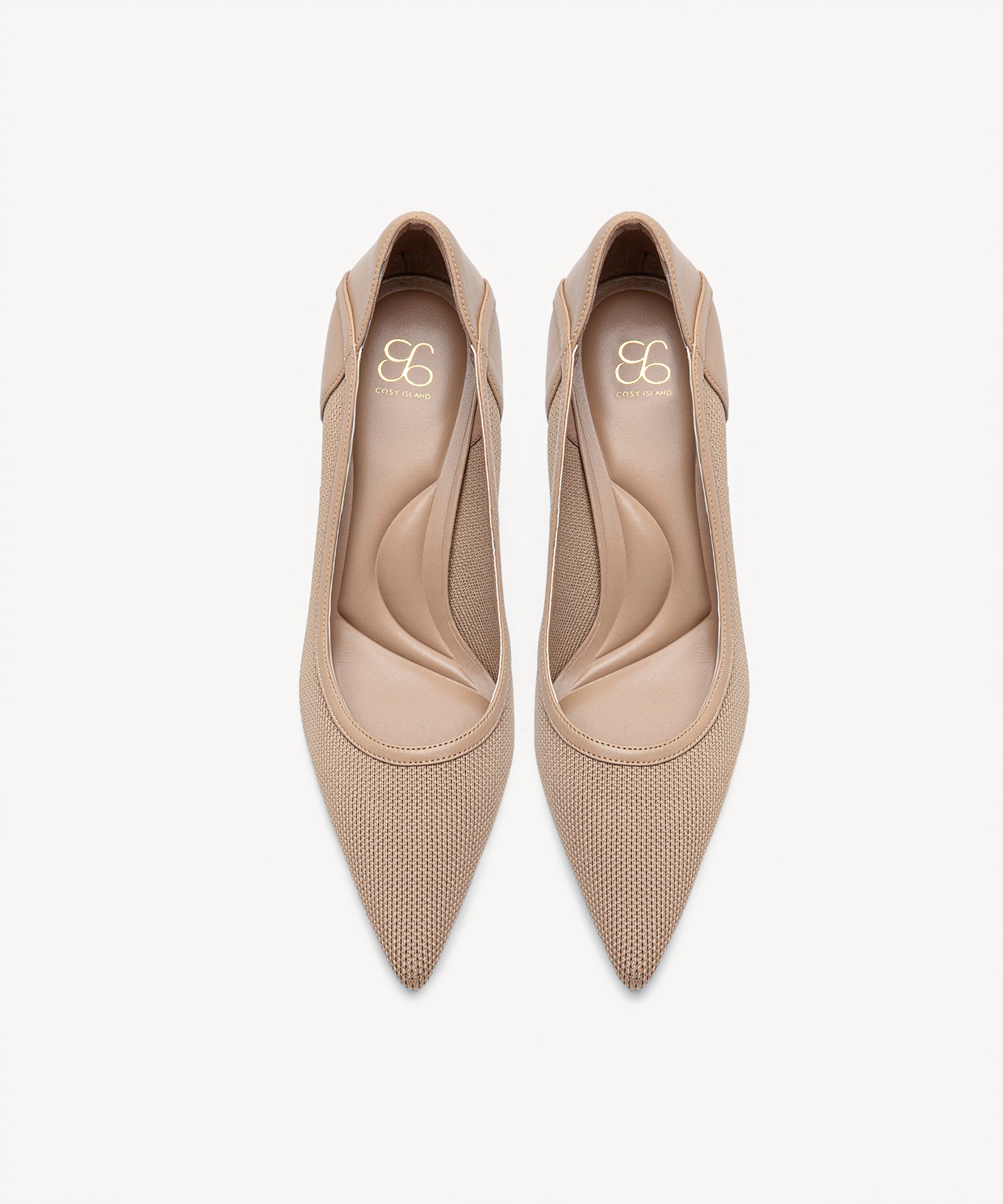 Minimalist Grace Pointed Toe Heeled Pumps
 #color_apricot