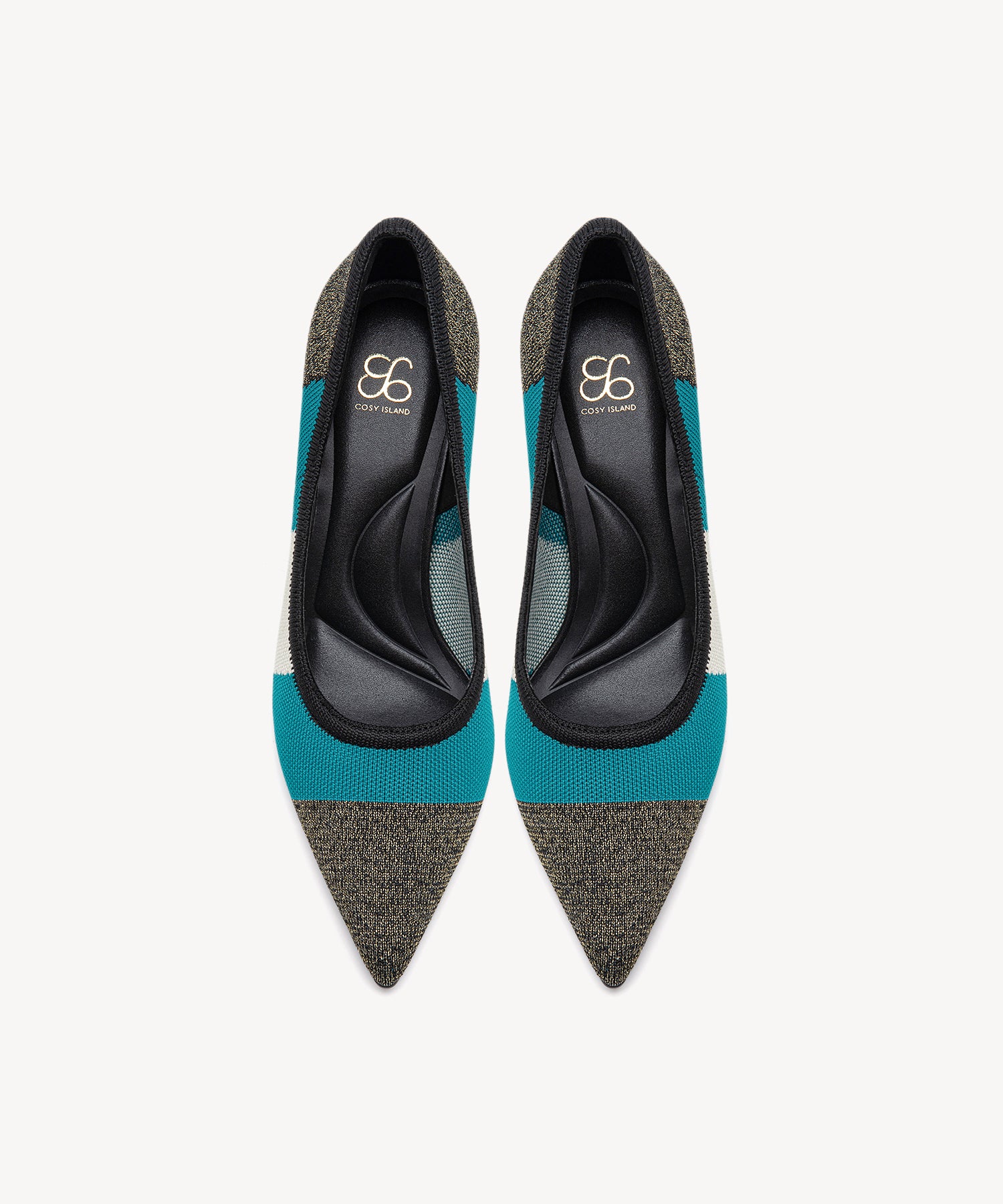 Modern Mosaic Heeled Pumps