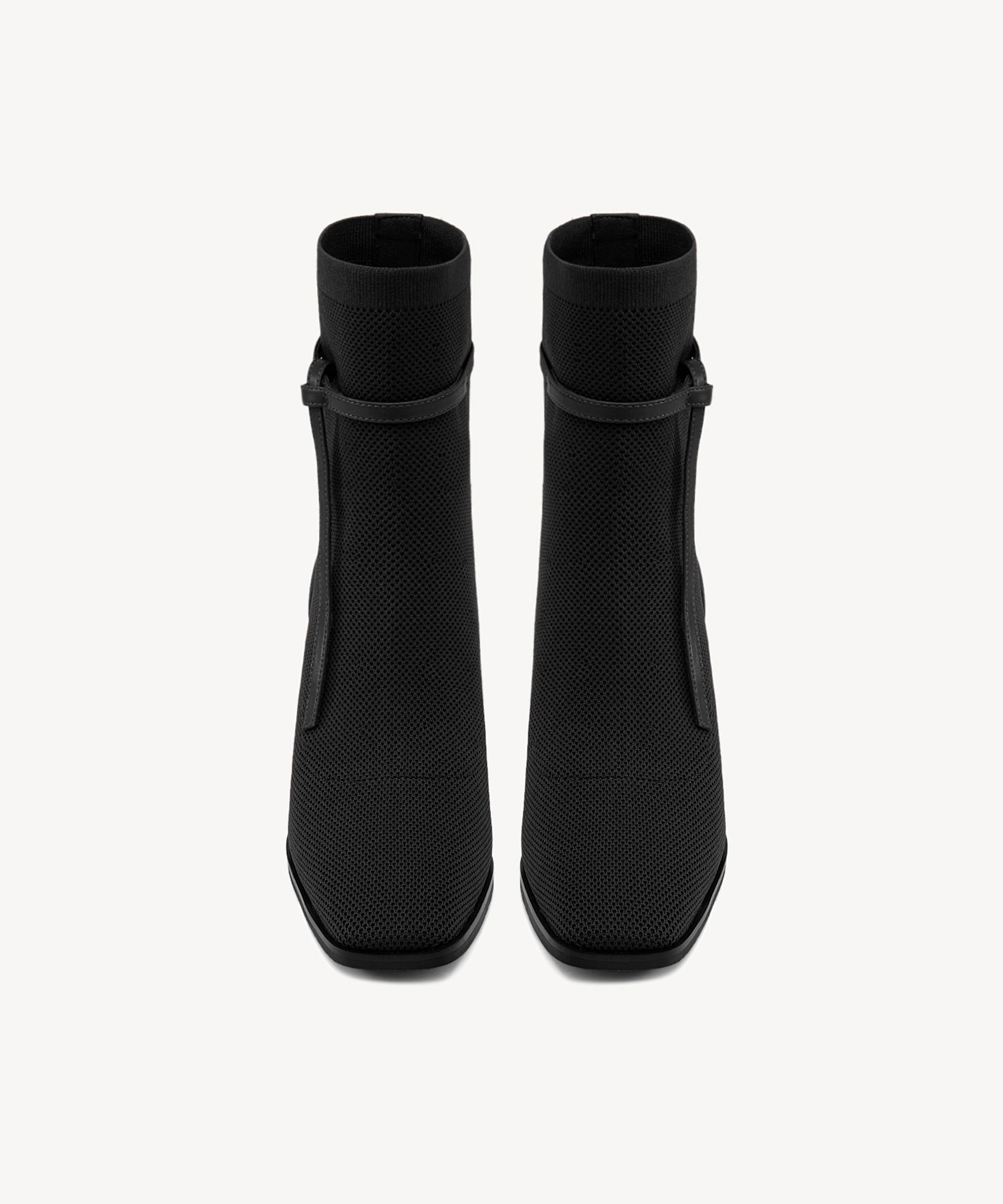 Commute Square Toe Chunky Heeled Ankle Boots