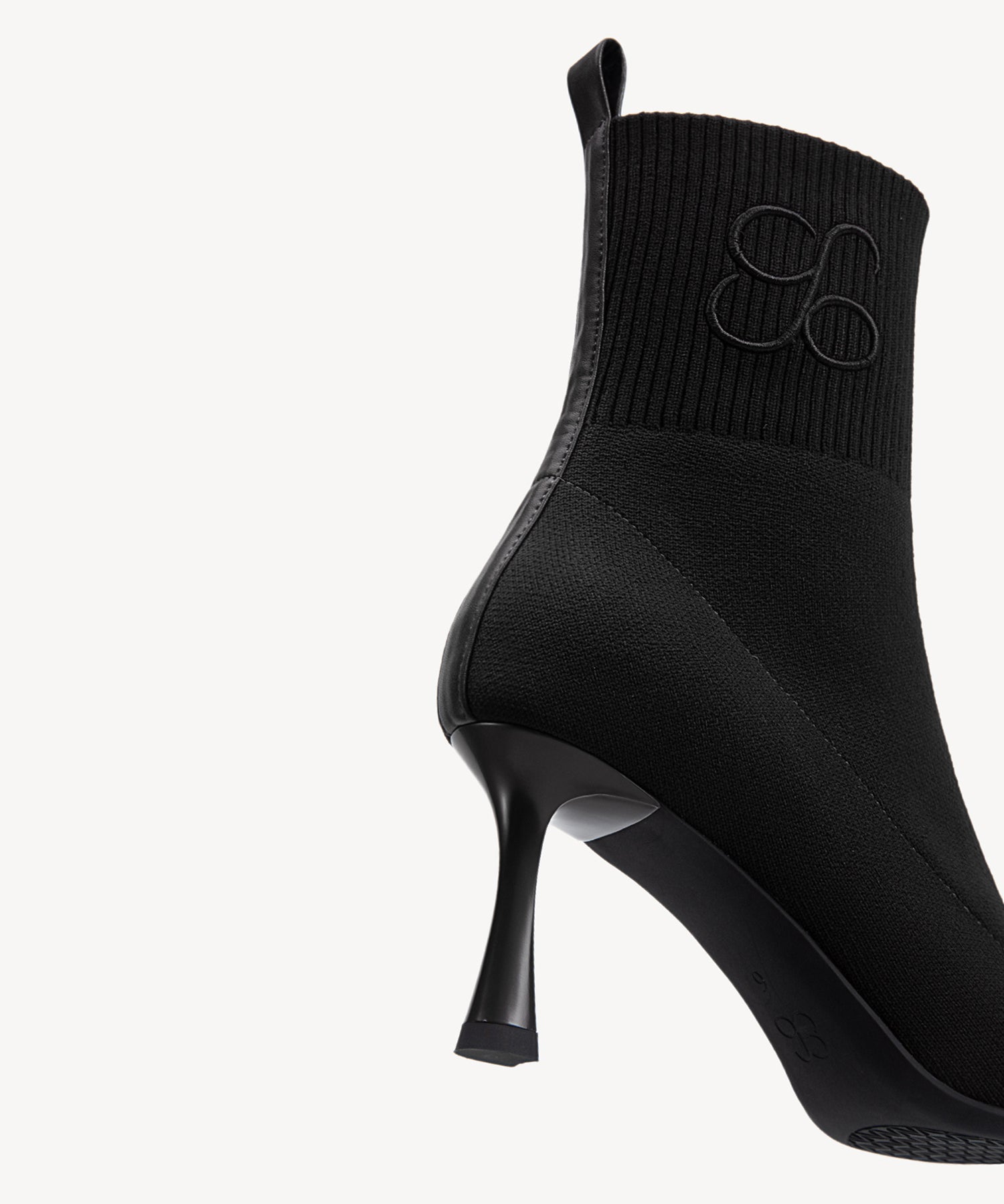 Signature Pointed Toe Sock Ankle Boots