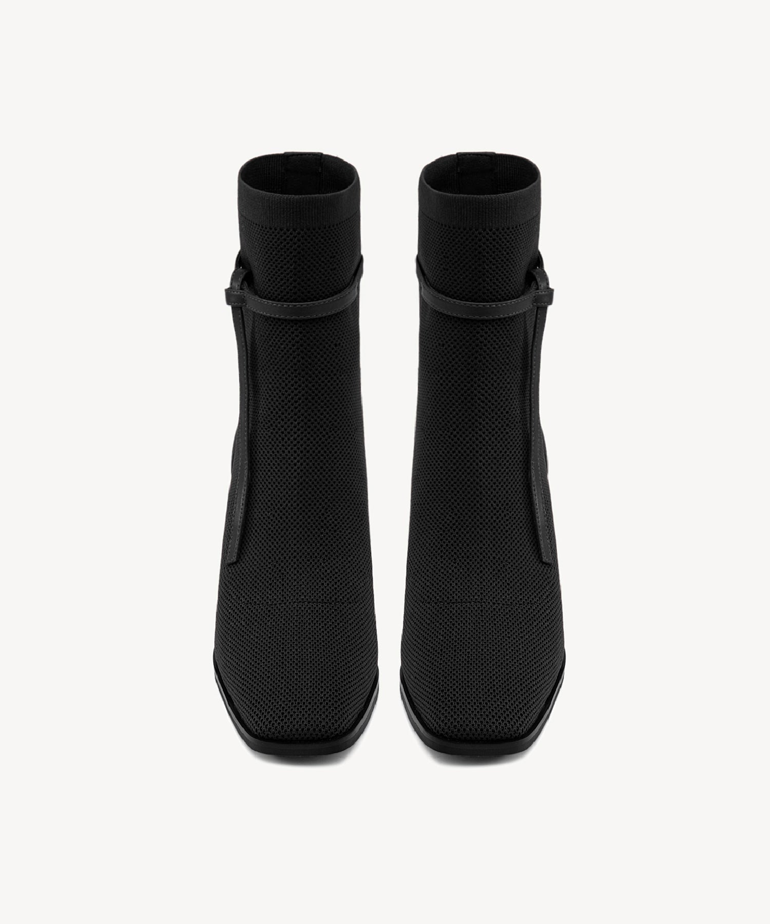 Commute Square Toe Chunky Heeled Ankle Boots