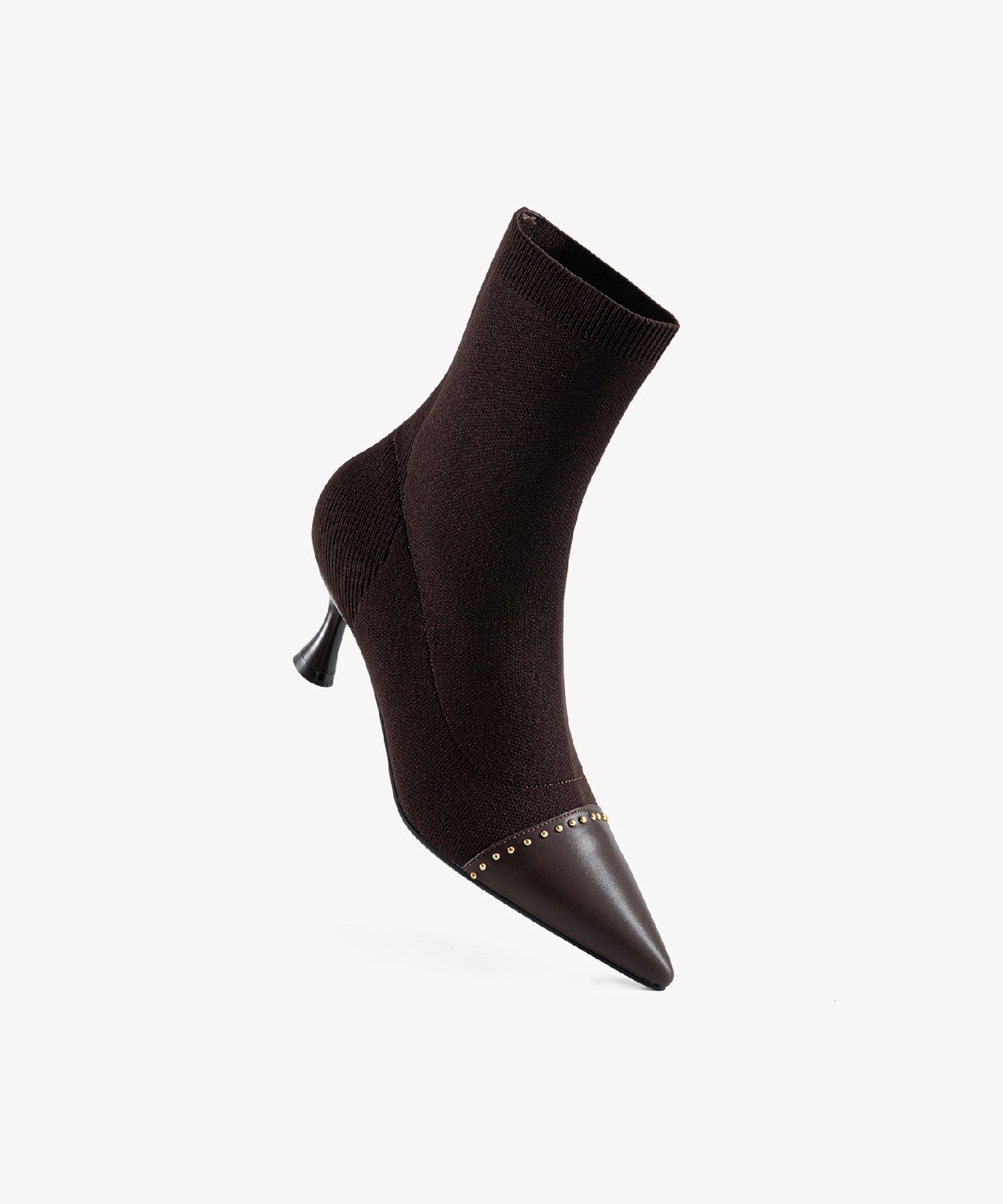 Glimmer  Pointed Toe Sock Ankle Boots