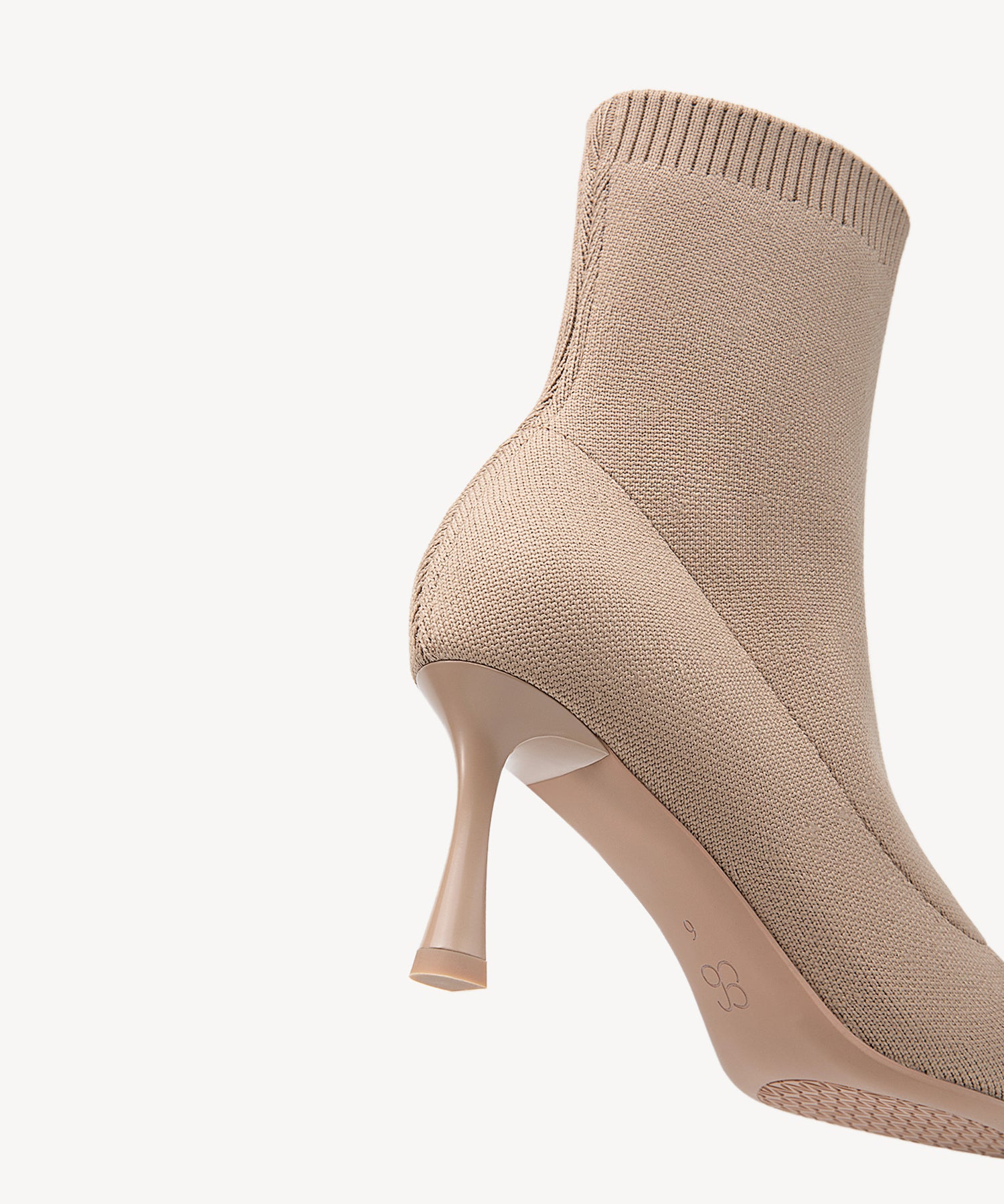 Minimalist Pointed Toe Sock Ankle Boots