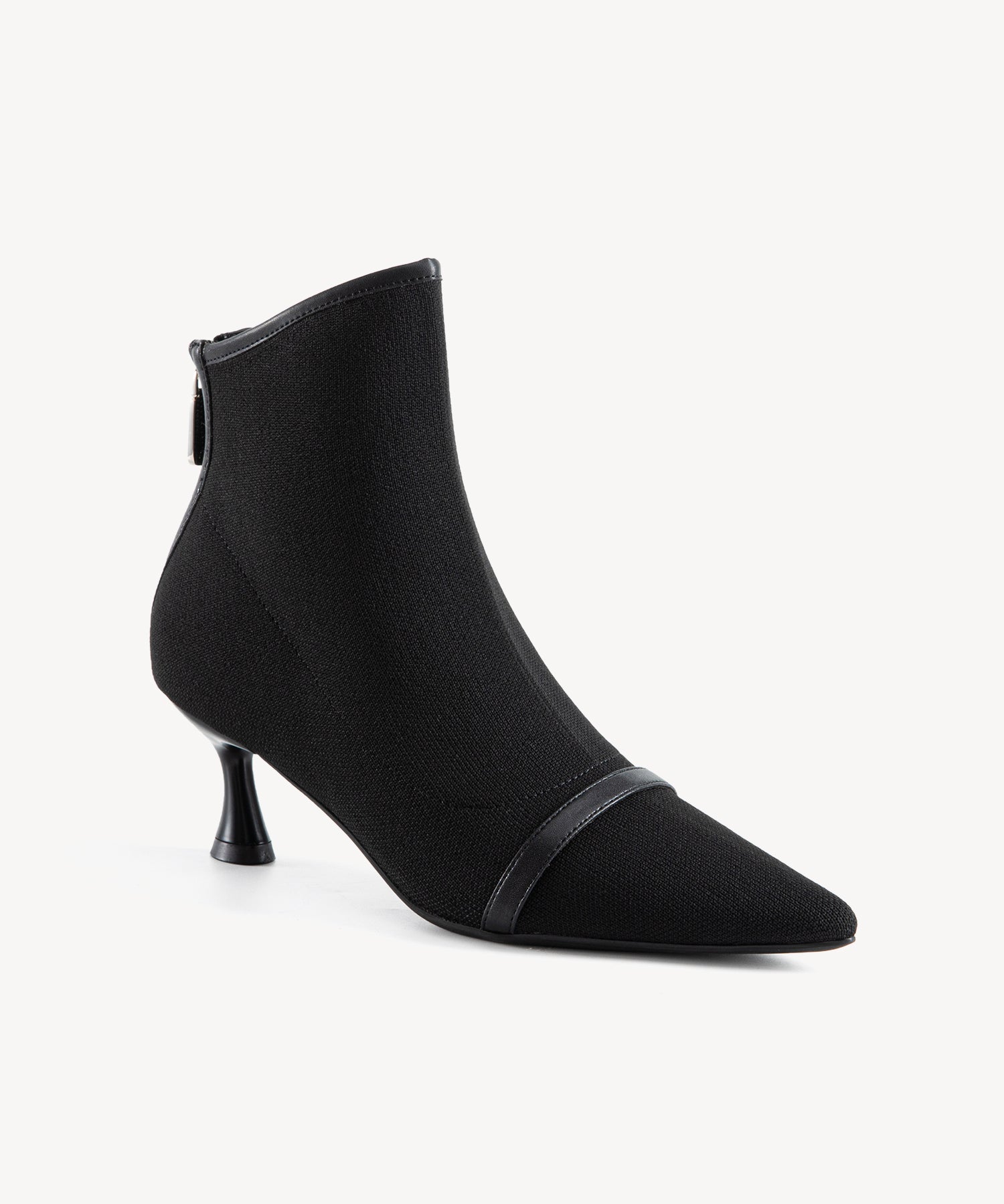 Classic Allure Pointed Toe Sock Ankle Boots