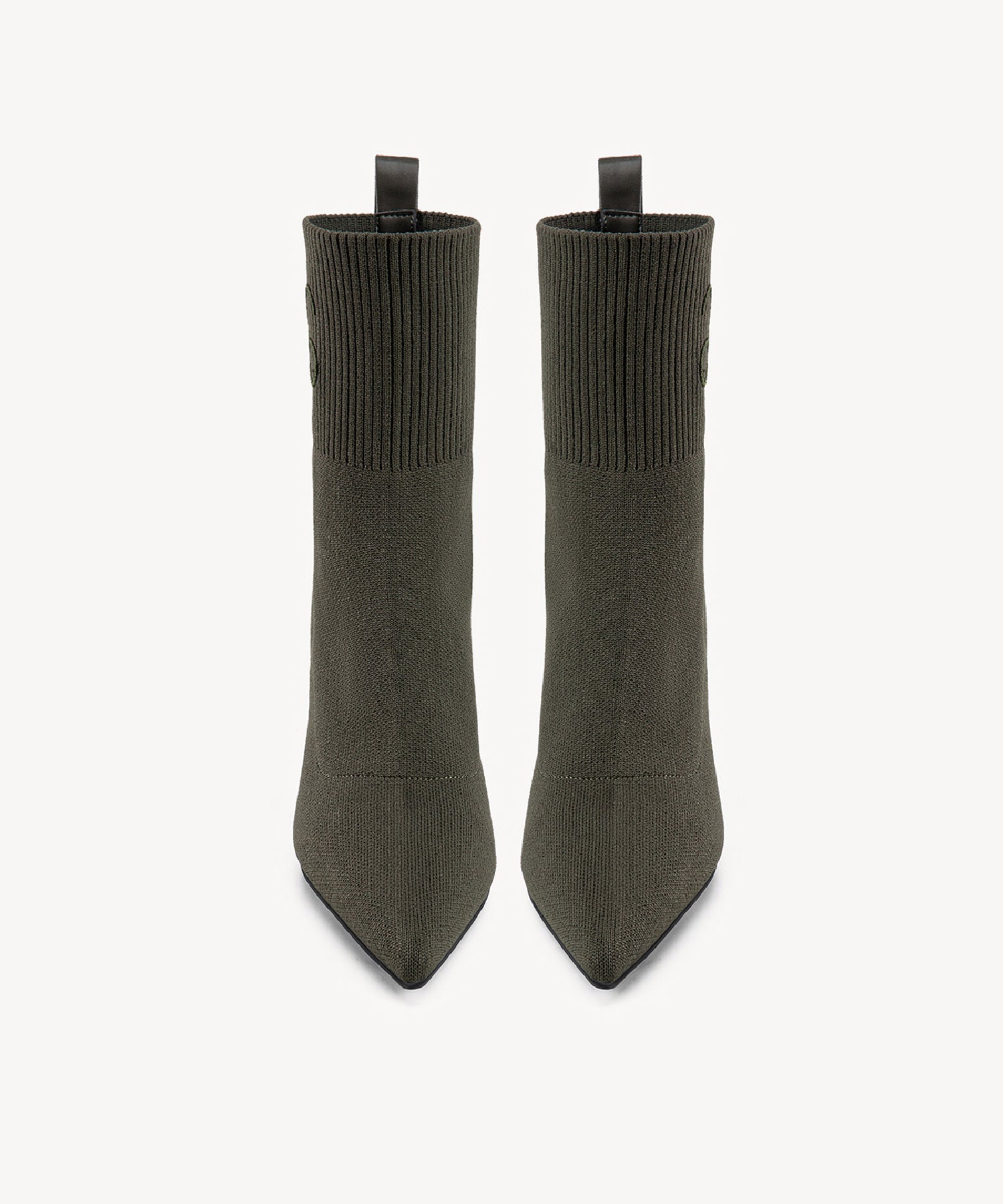 Signature Pointed Toe Sock Ankle Boots