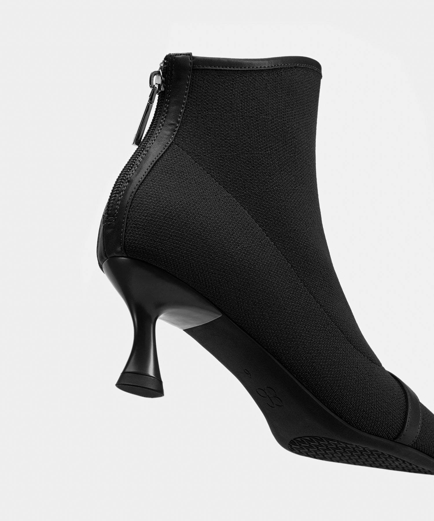 Classic Allure Pointed Toe Sock Ankle Boots