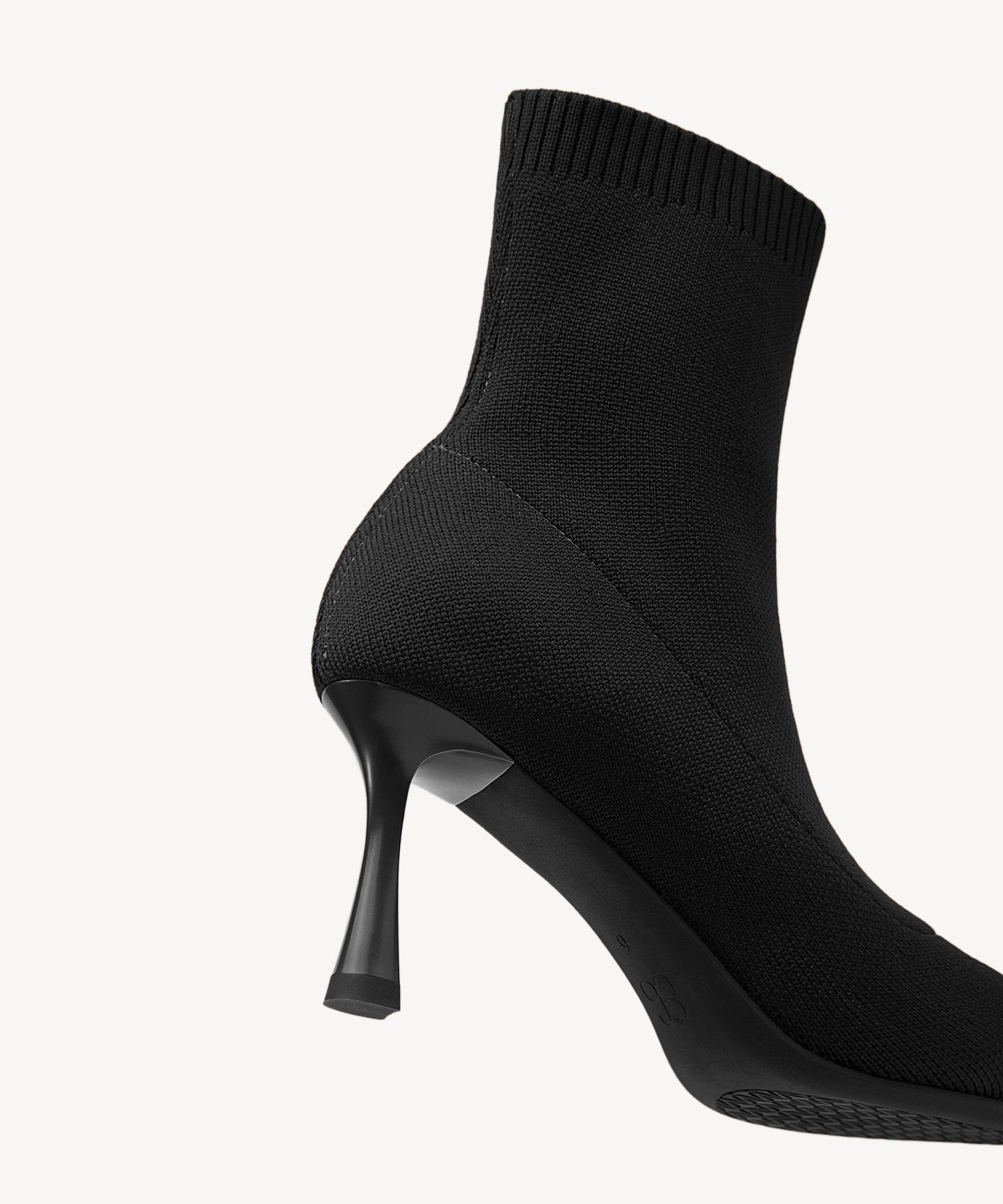 Minimalist Pointed Toe Sock Ankle Boots