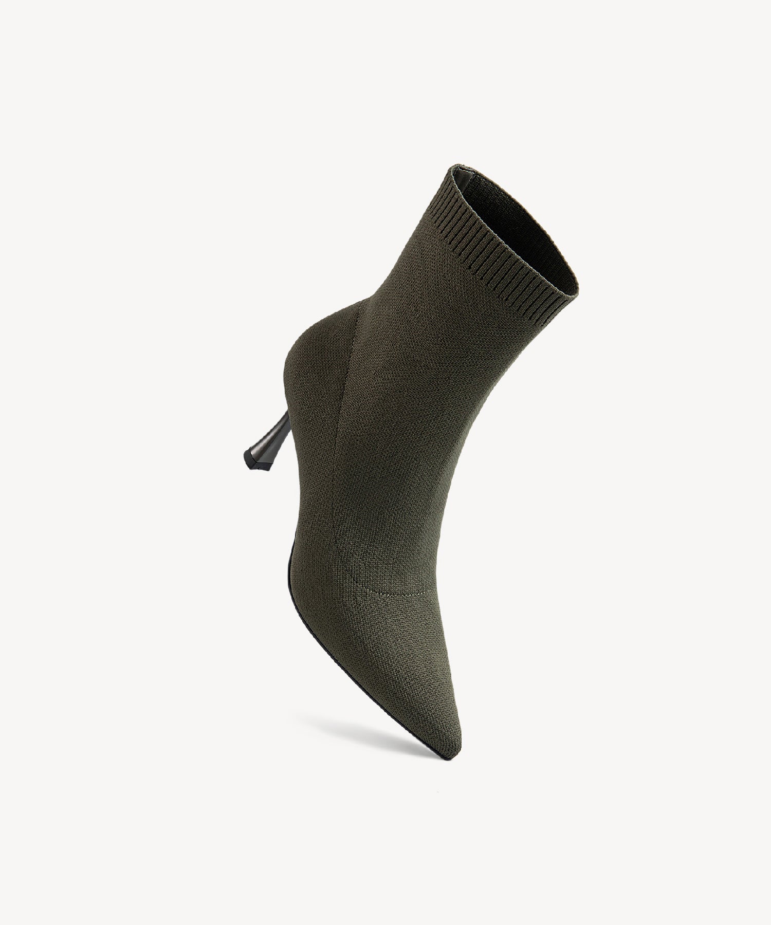 Minimalist Pointed Toe Sock Ankle Boots