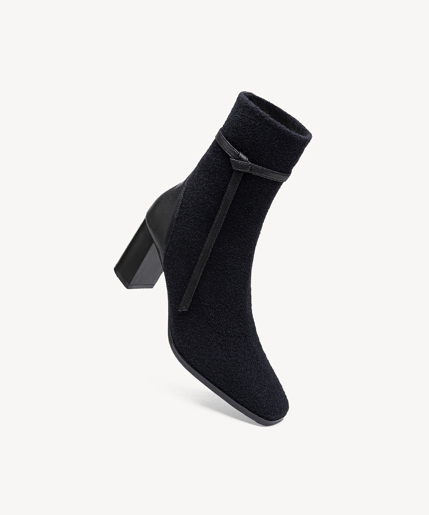 Commute Square Toe Chunky Heeled Ankle Boots Green