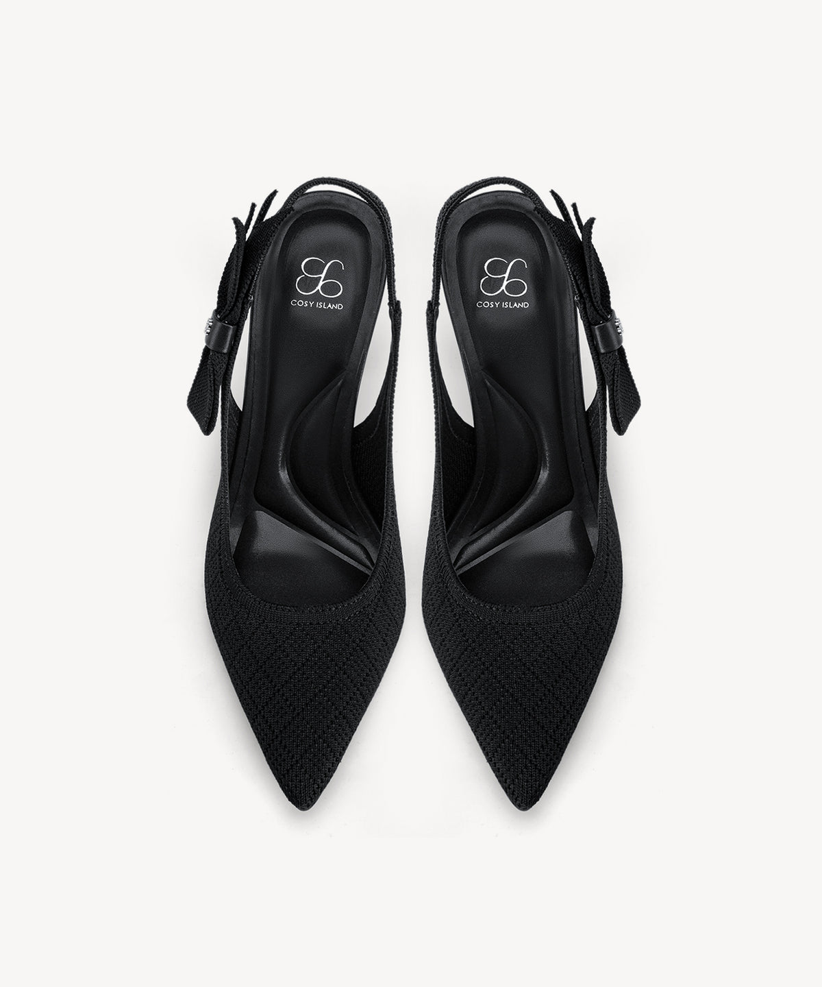 EverLush Bowknot Pointed Toe Heeled Slingback
