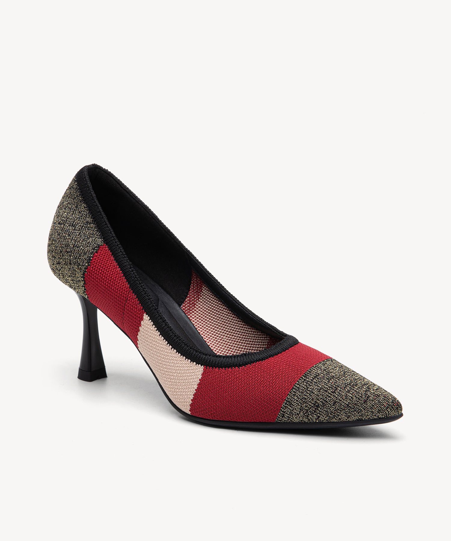 Modern Mosaic Heeled Pumps