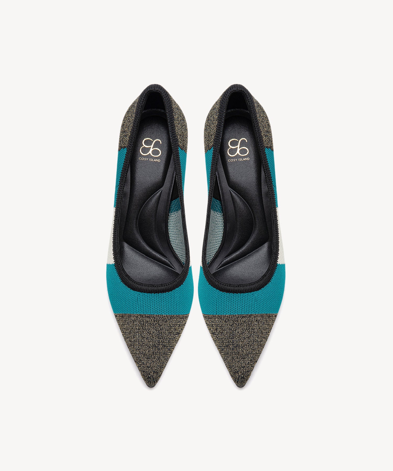 Modern Mosaic Heeled Pumps