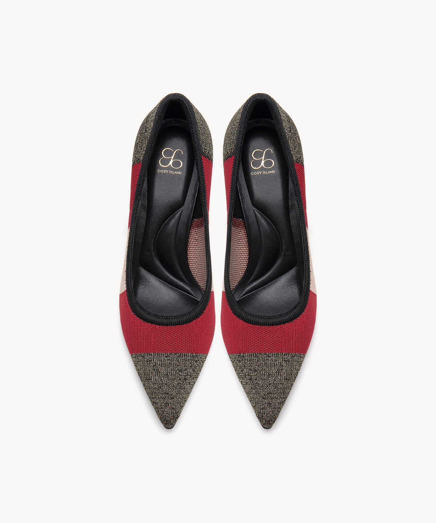 Modern Mosaic Heeled Pumps